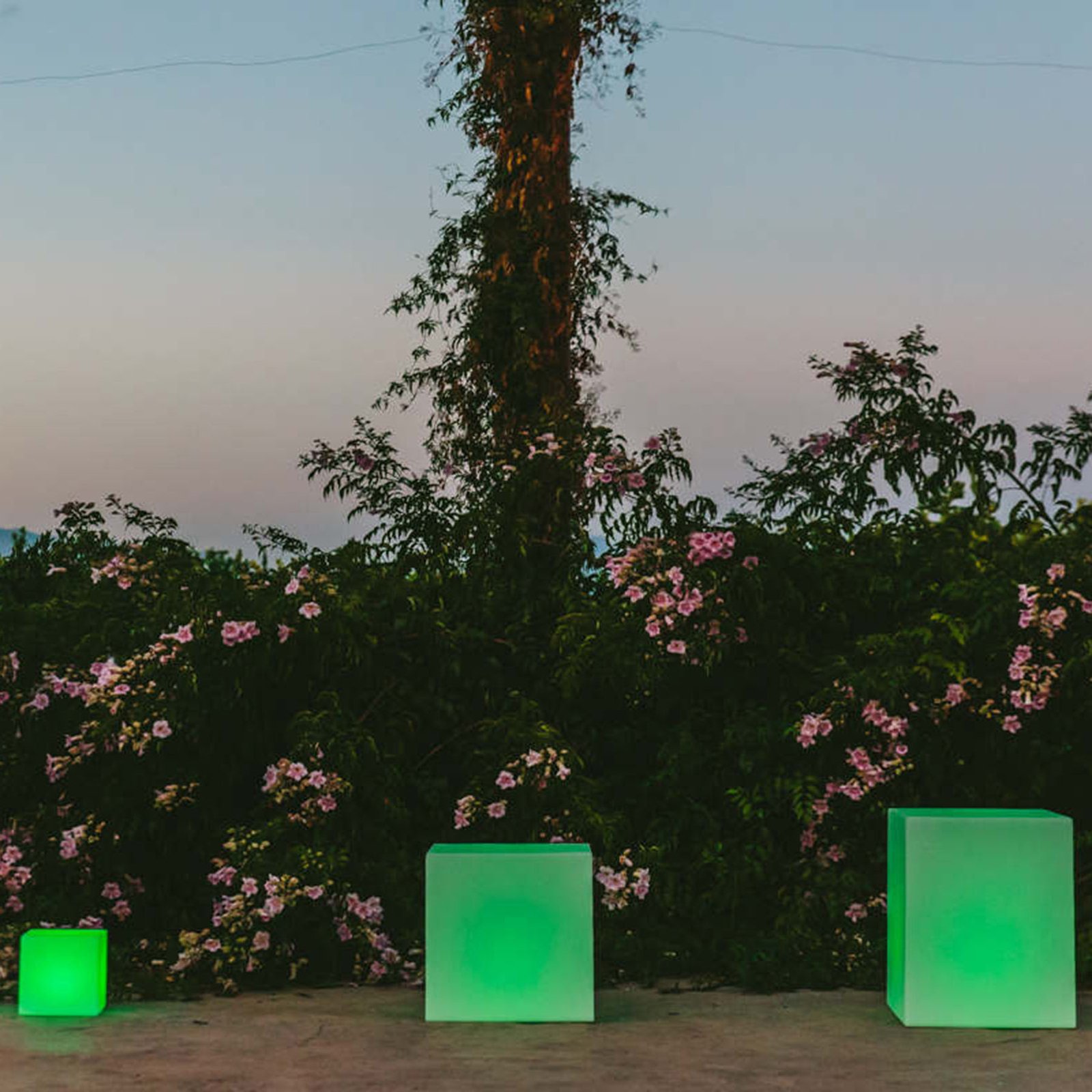 "Newgarden" saulės lemputė "Cuby cube", aukštis 53 cm