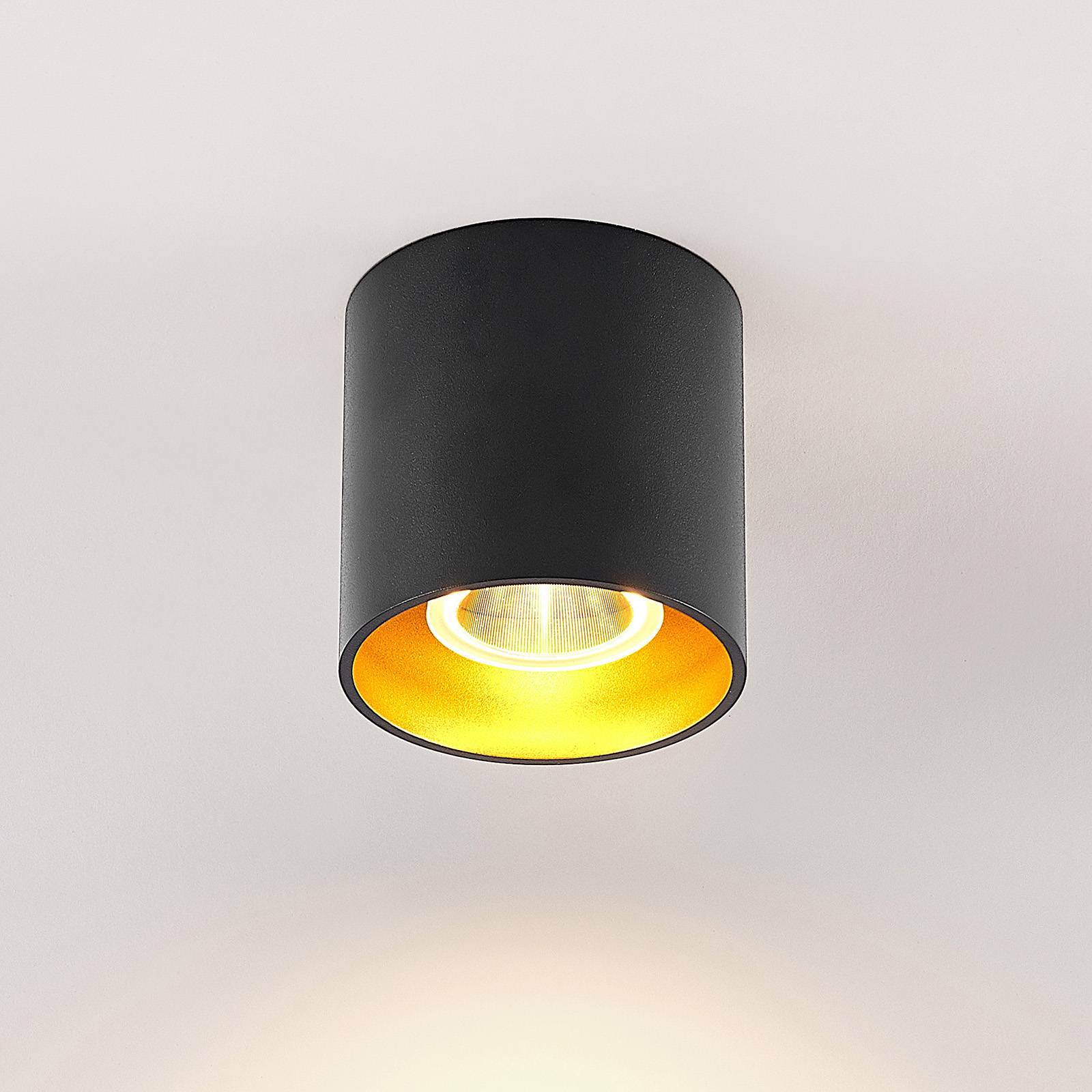 Arrchio lampa sufitowa LED Zaki okrągła czarna