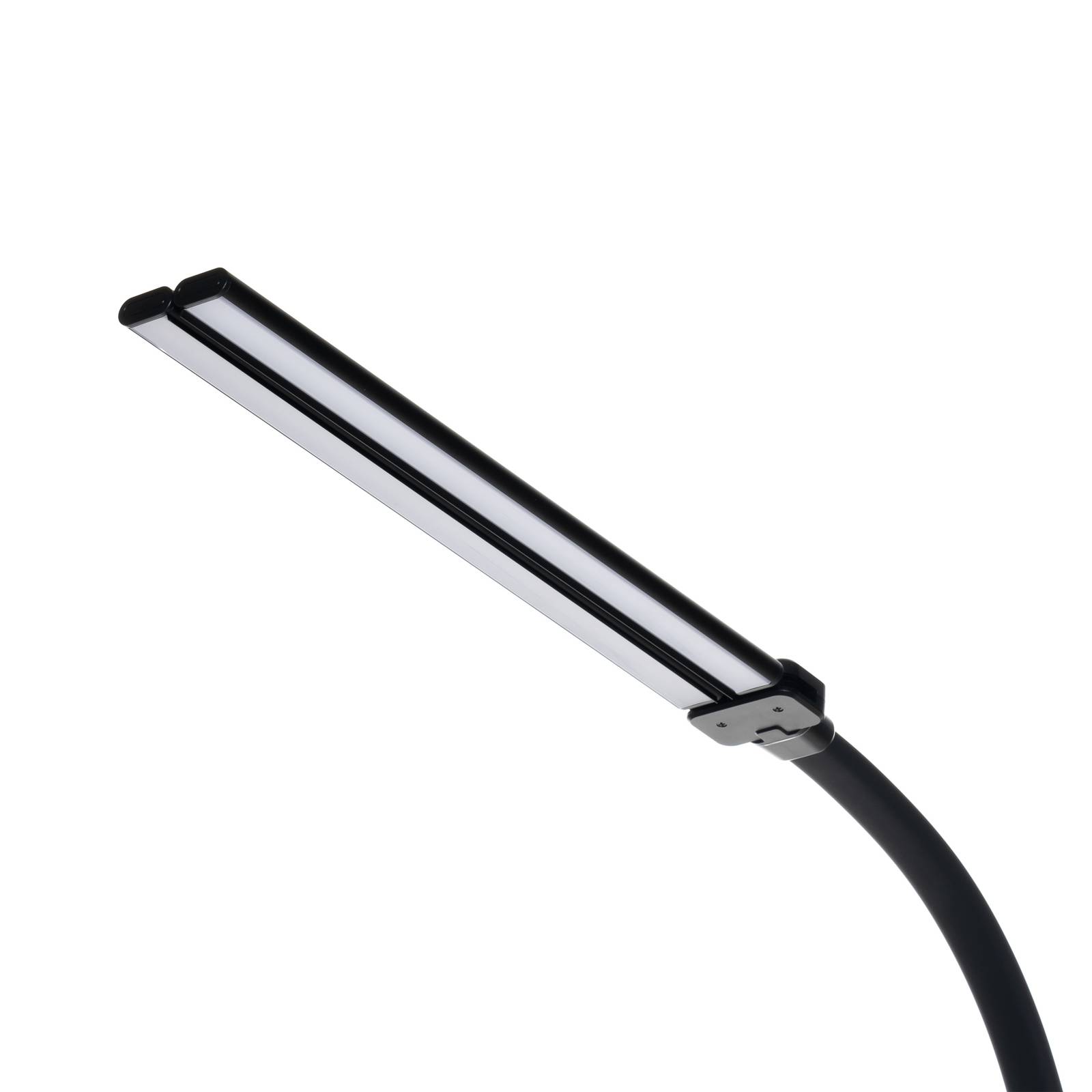 Lampa z klipsem LED Lindby Nilay, wysokość 97,5 cm, CCT, biuro domowe