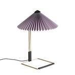 HAY Matin 300 LED-es pliszírozott asztali lámpa, lila