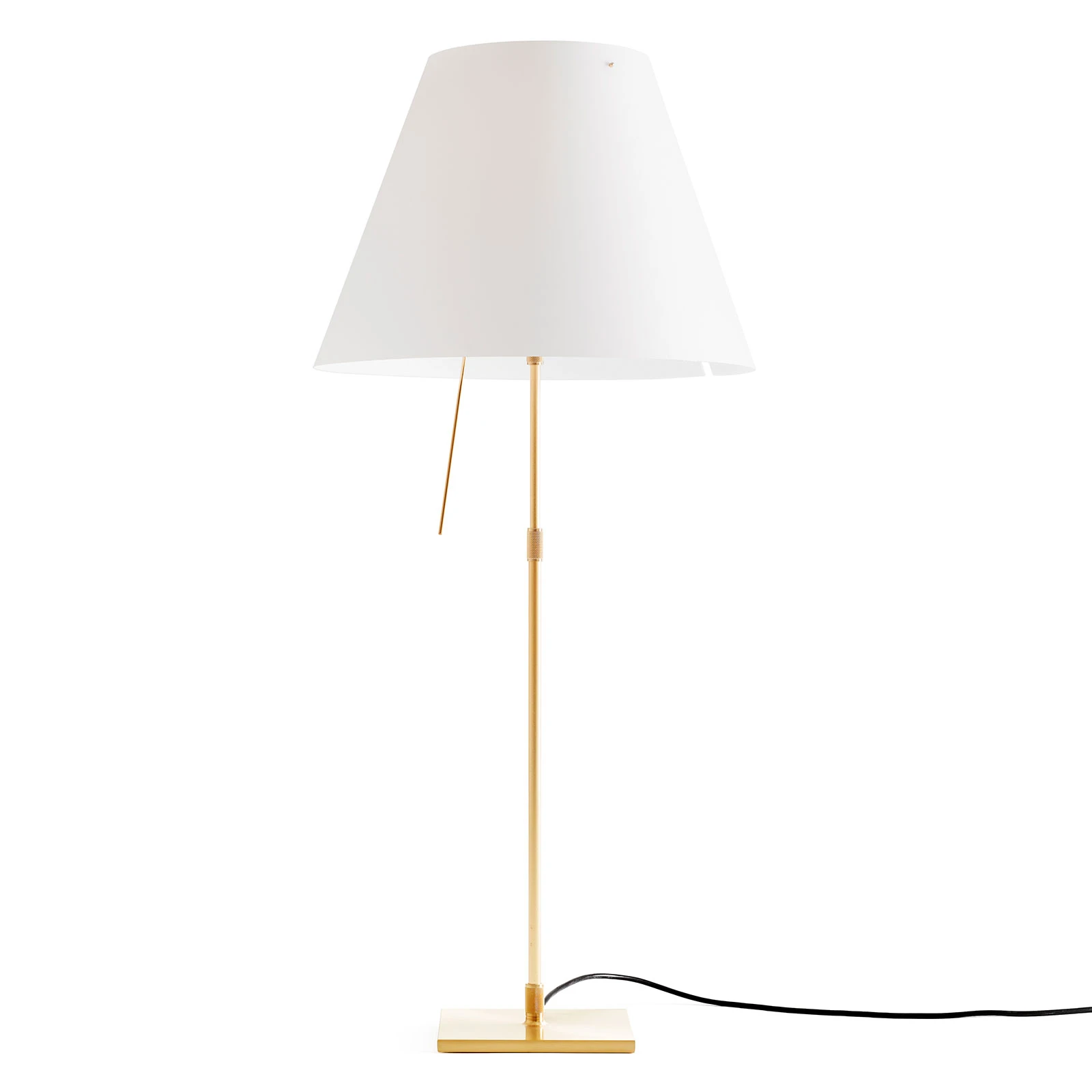 Luceplan Costanza stolná lampa D13 mosadz/biela