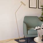 Stojacia lampa Caminia LED, výška 158,5 cm, piesková farba, oceľ