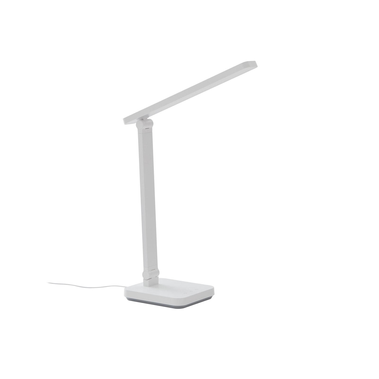 Lindby LED rechargeable desk lamp Rylas, white, USB, CCT