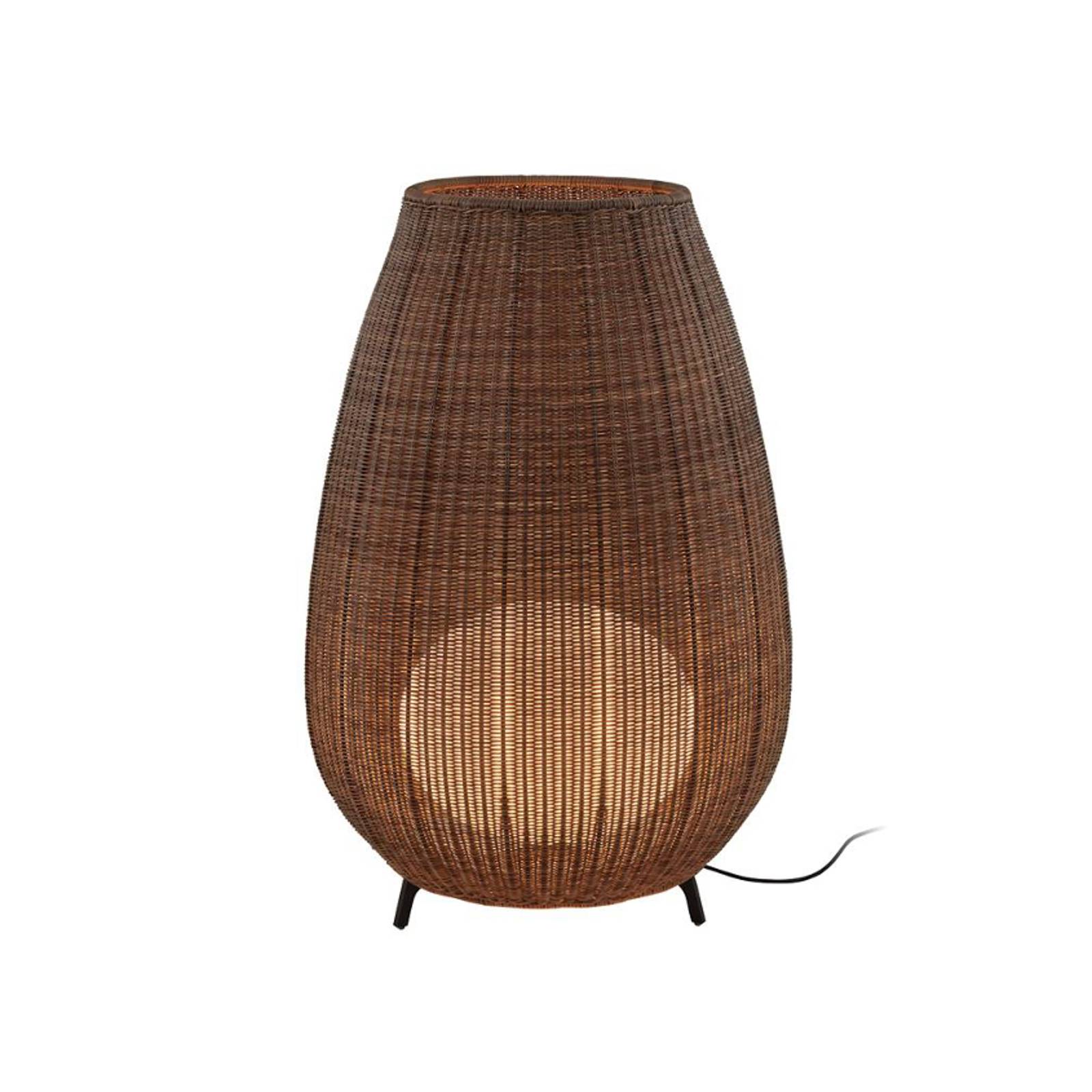 Bover luminaire de terrasse LED Amphora 123 cm brun graphite/brun