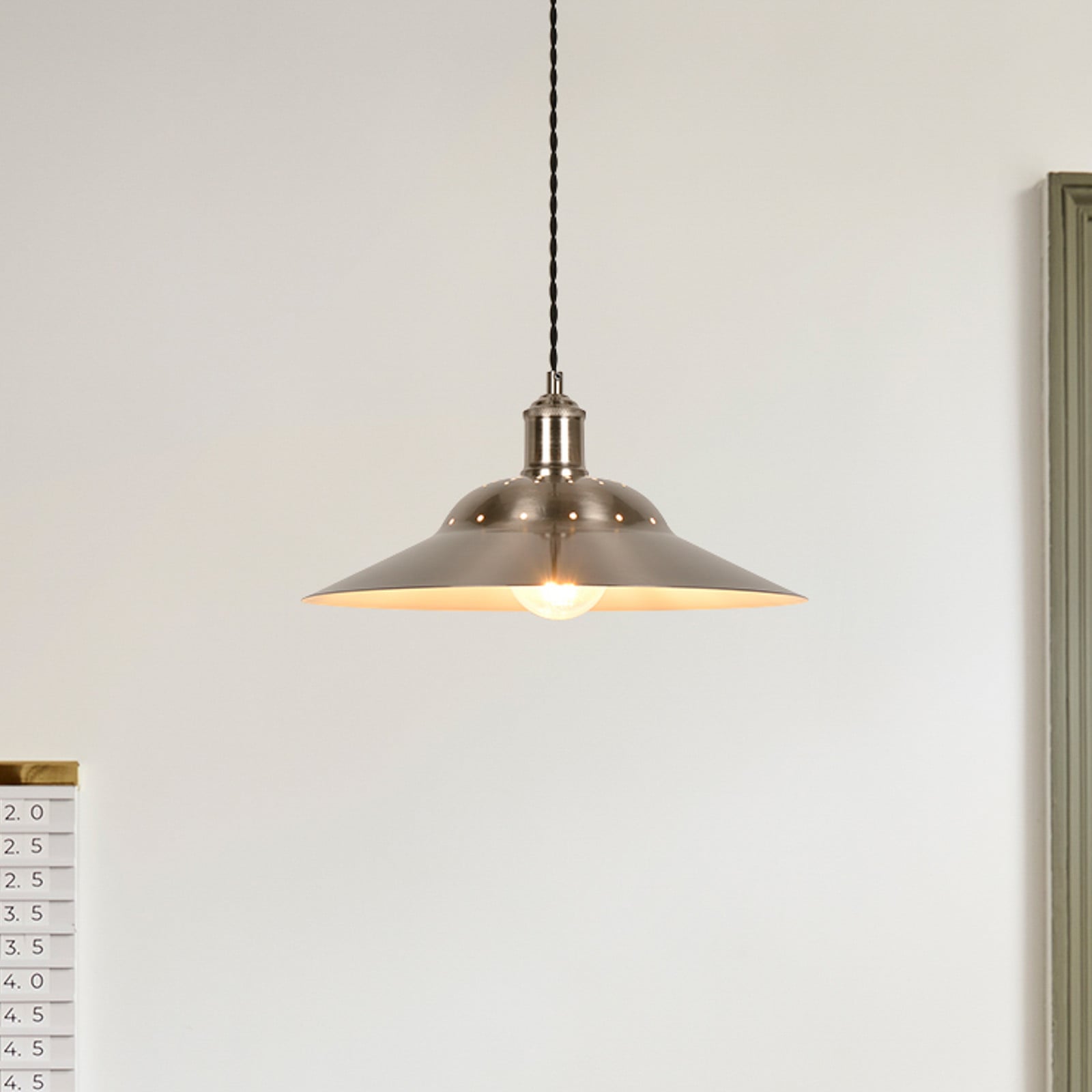 COREP Lampă suspendată Louise culoare aluminiu Ø 38 cm metal - Camera de zi / sufragerie - aluminiu periat