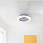 LED ceiling fan Leonard Ø50cm, series switch