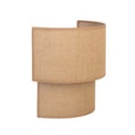 Applique murale bohème, jute/jute, 22 cm, tissu, E27 - Duolla