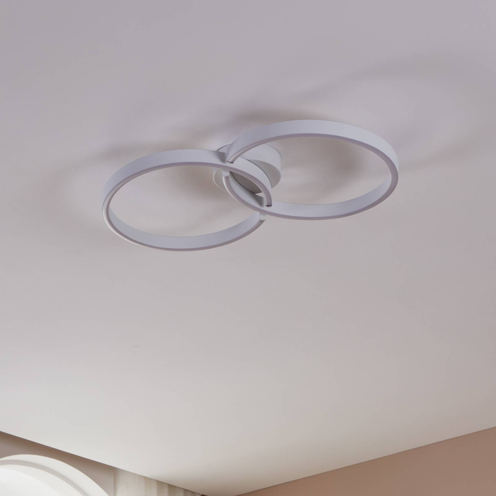  Eglo Led-deckenlampe Armandolo, Weiß, Länge 67 Cm, Cct, Rgb 