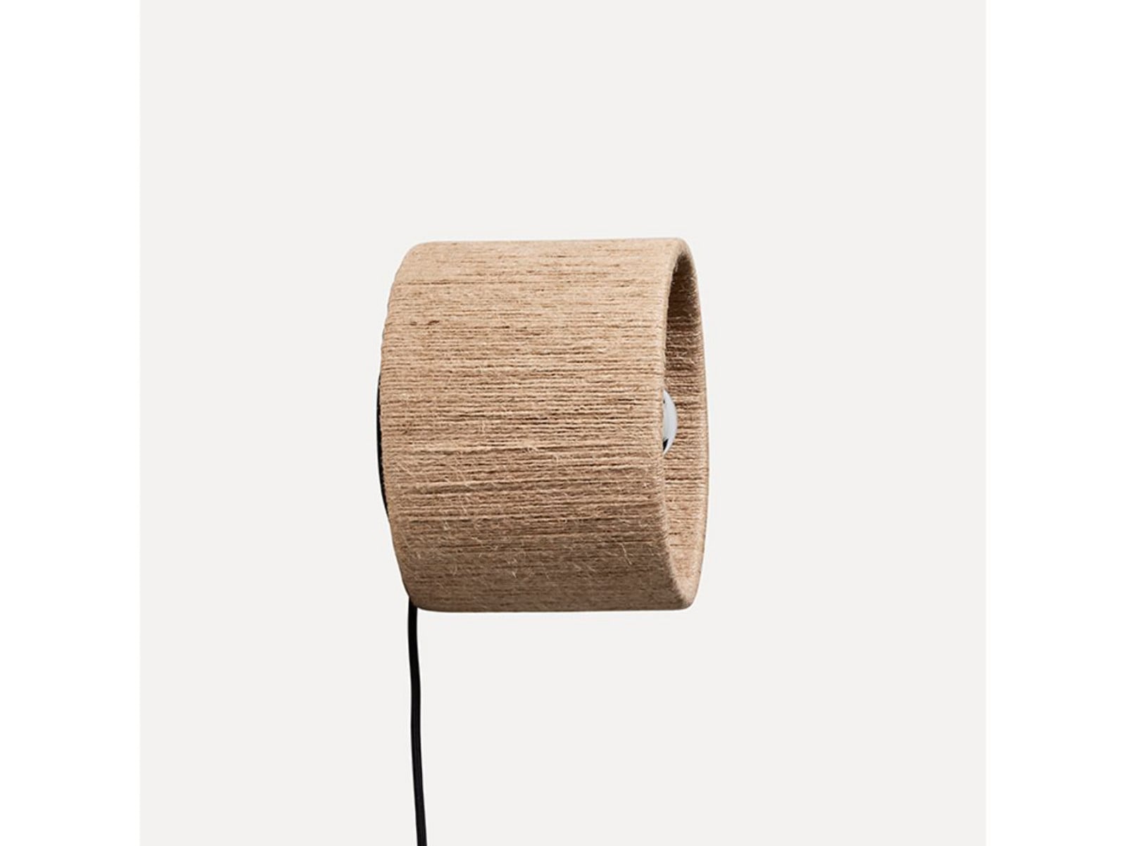Ro væglampe Straight – håndlavet Made By Hand - Stue - Stof / tekstil billede