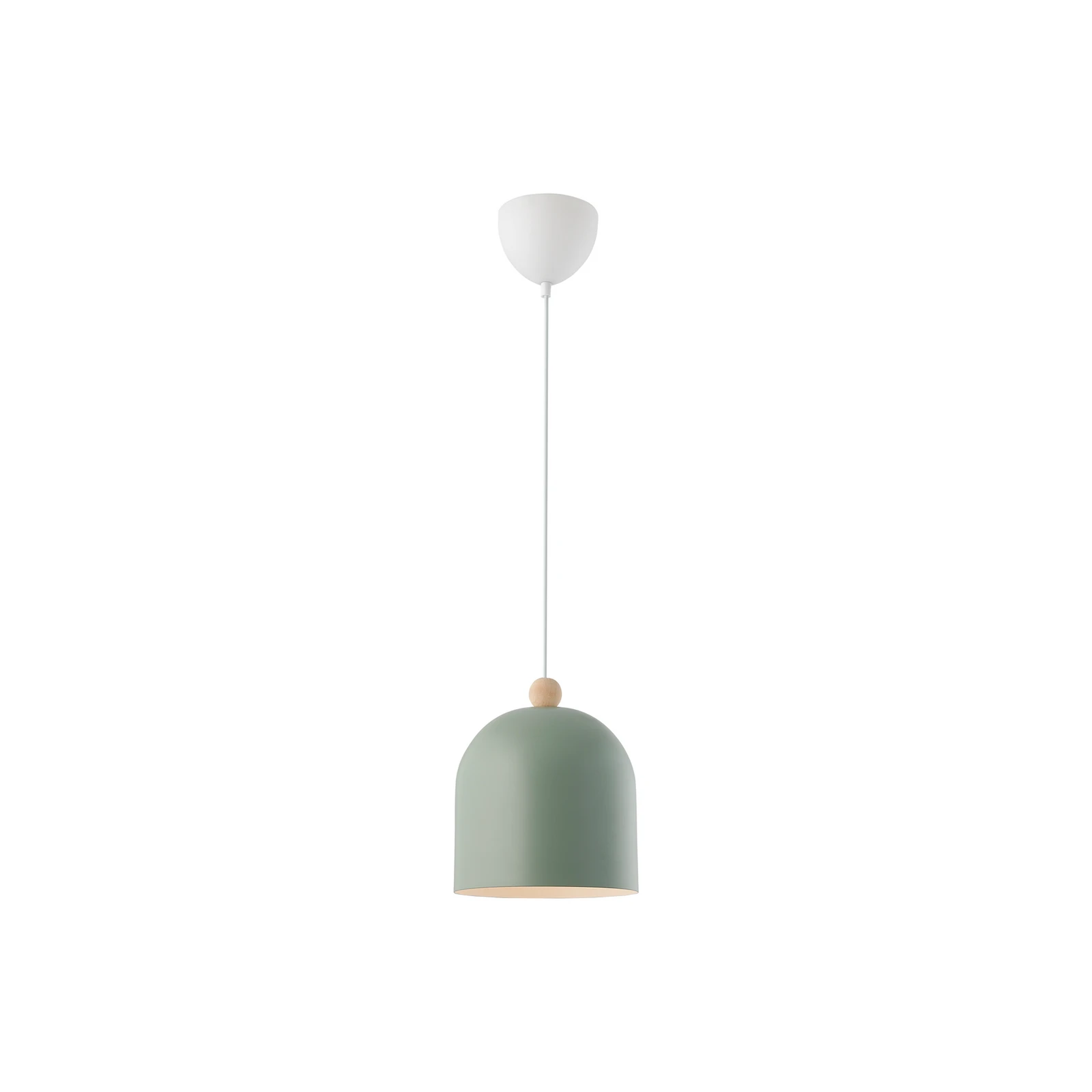 Lámpara colgante Gaston, pantalla de metal, verde