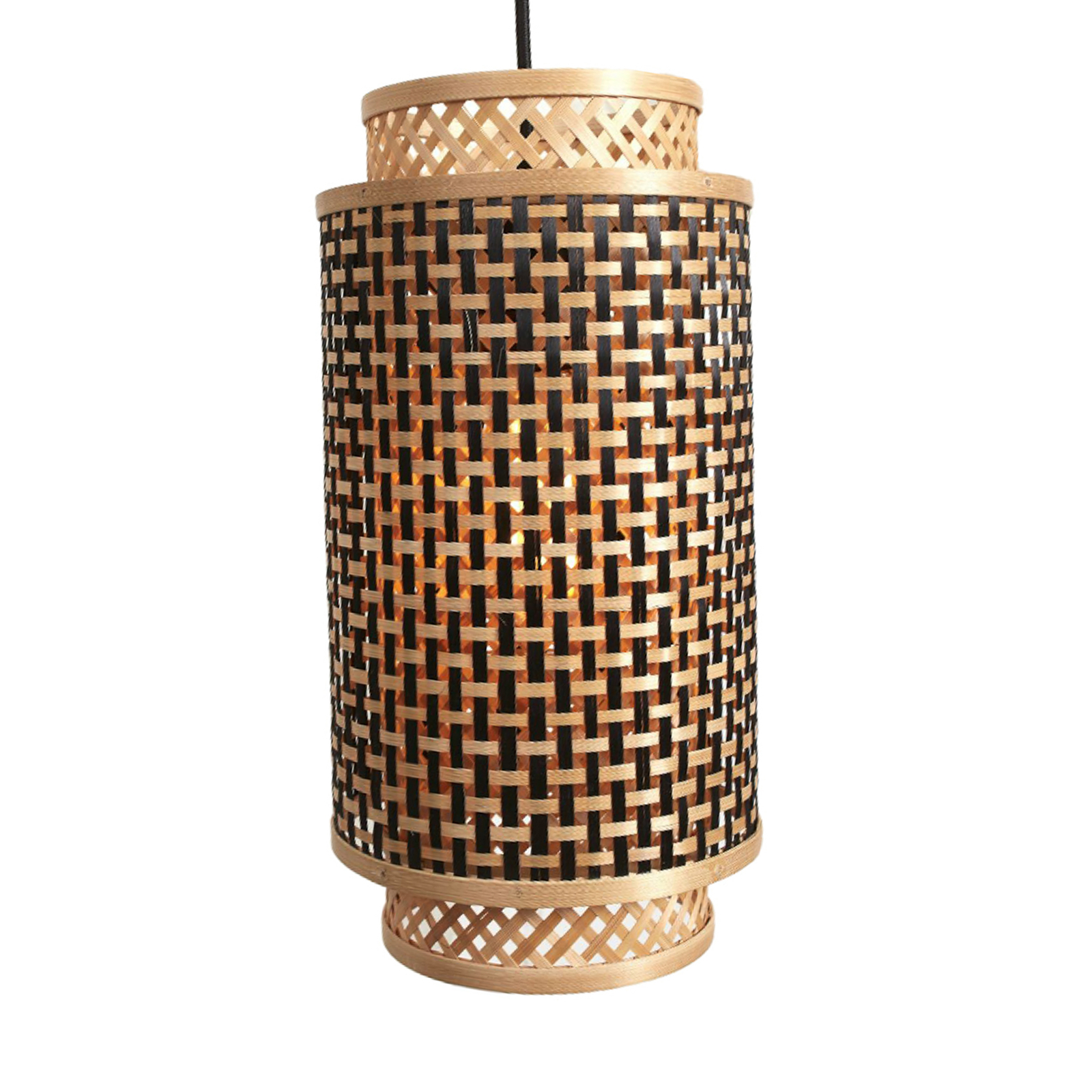 Good &amp; Mojo Bhutan hanglamp bamboe, 18 x 35 cm