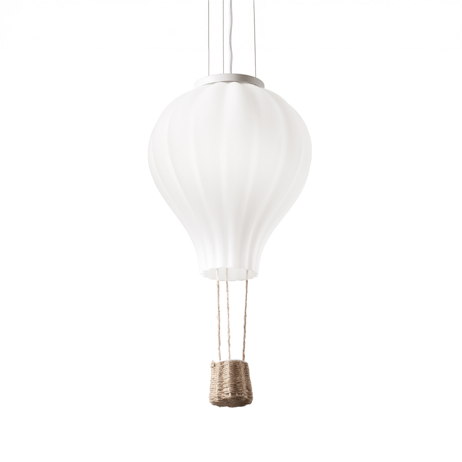 Candeeiro suspenso Ideal Lux Dream Big, branco, vidro opalino, Ø 42 cm Candeeiro suspenso Ideal Lux Dream Big, branco, vidro opalino, Ø 42 cm