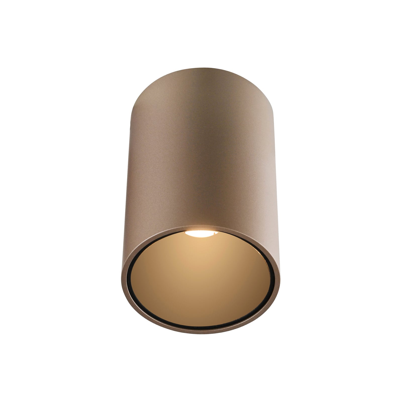 Point LED-Bad-Deckenlampe, bronzefarben, Ø 6 cm, IP44 - PURE
