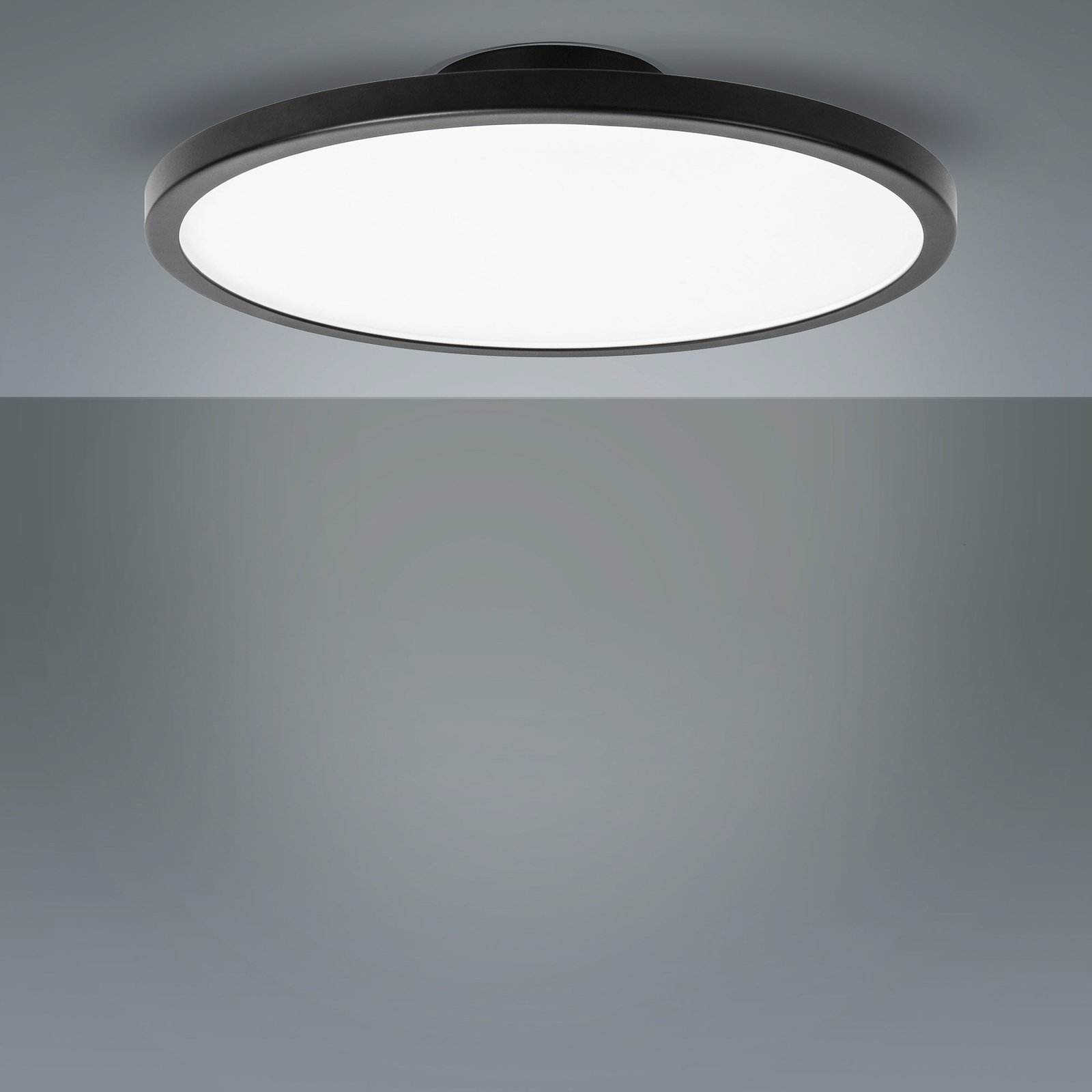 LIGHTME LED stropna svetilka Aqua Ø 30,2 cm črna