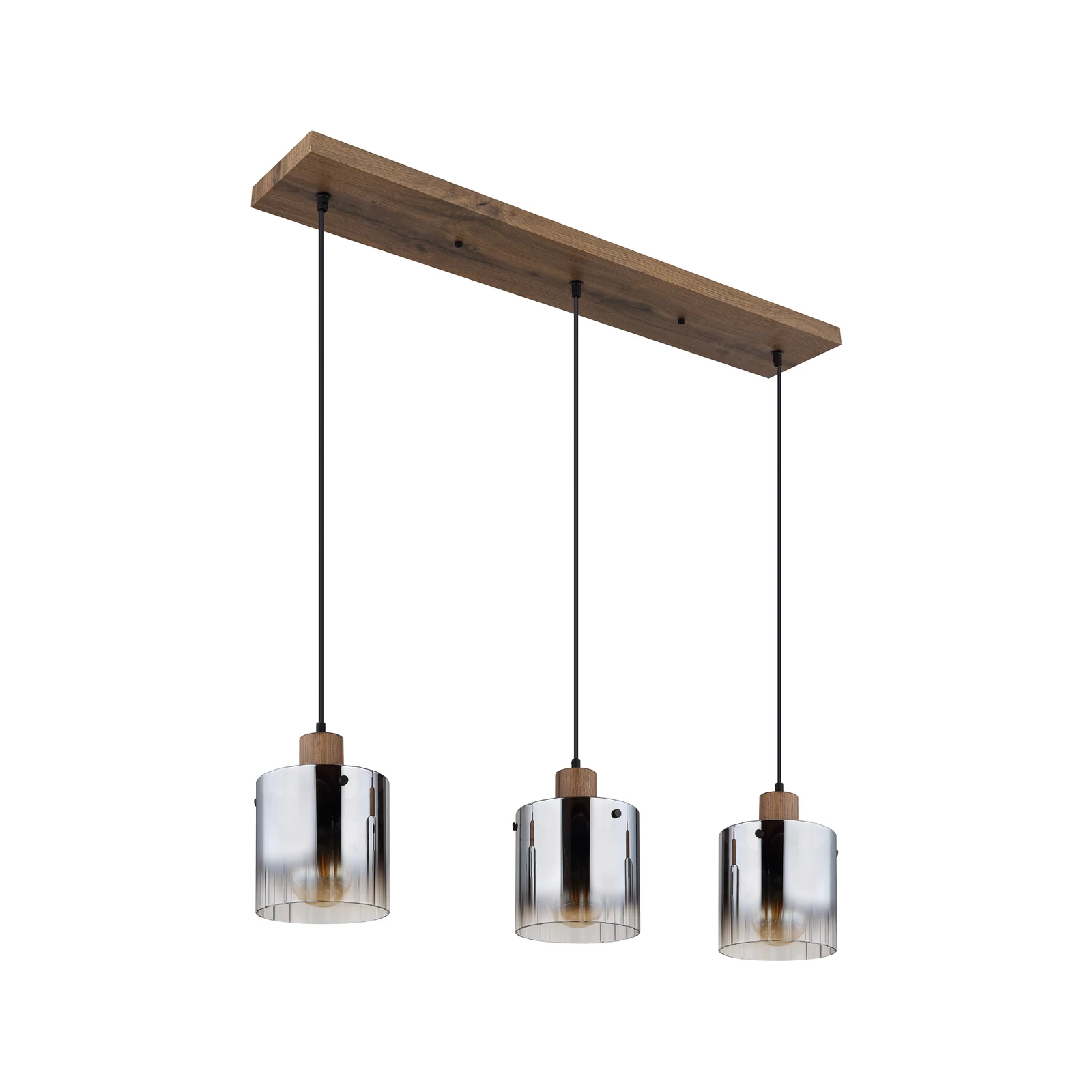 Piekaramais gaismeklis Underwood, garums 100 cm, brūns/dūmakains pelēks, MDF