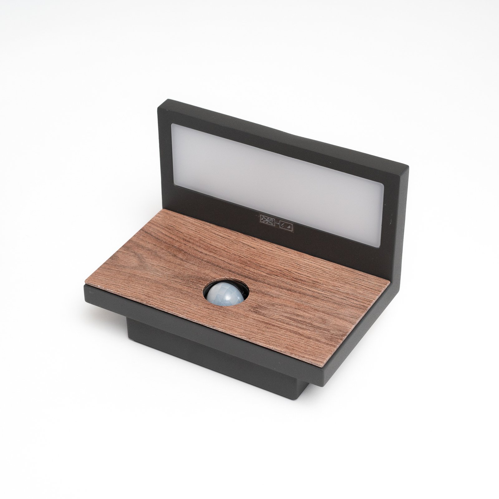 Lignus Außenwandleuchte w/Sensor Dark Grey/Wood - Lucande