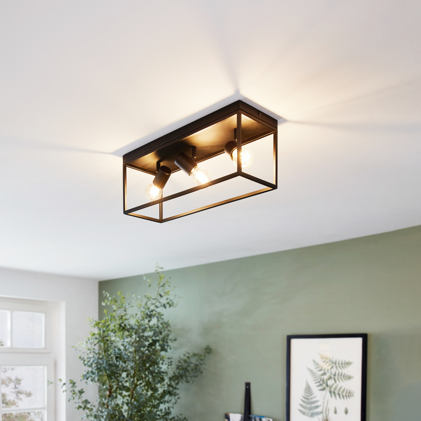 Silentina plafonieră trei surse, 54x18cm Silentina plafonieră trei surse, 54x18cm