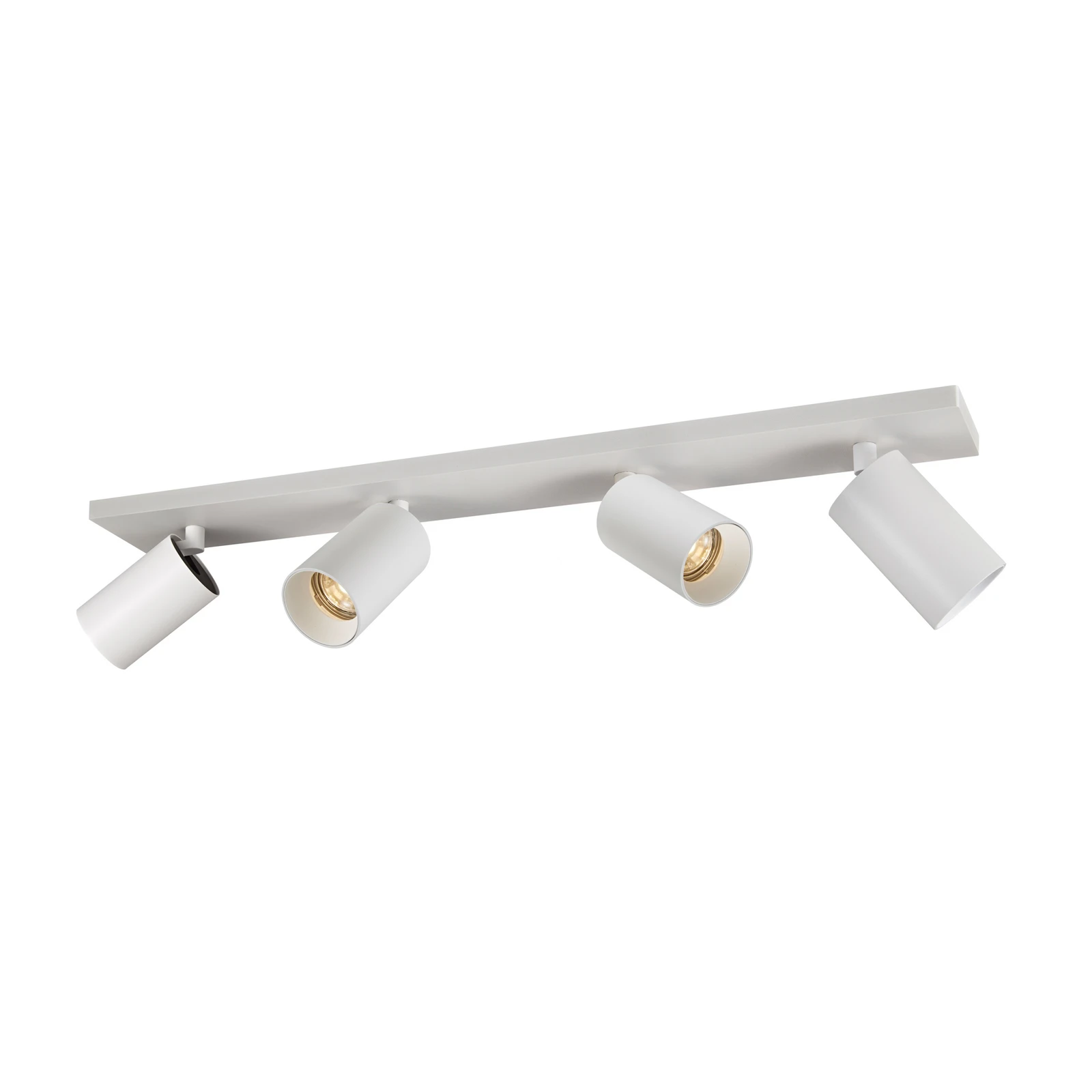 Arcchio Strahler Brinja, weiß, eckig, Ø 7 cm, 4-flg., GU10