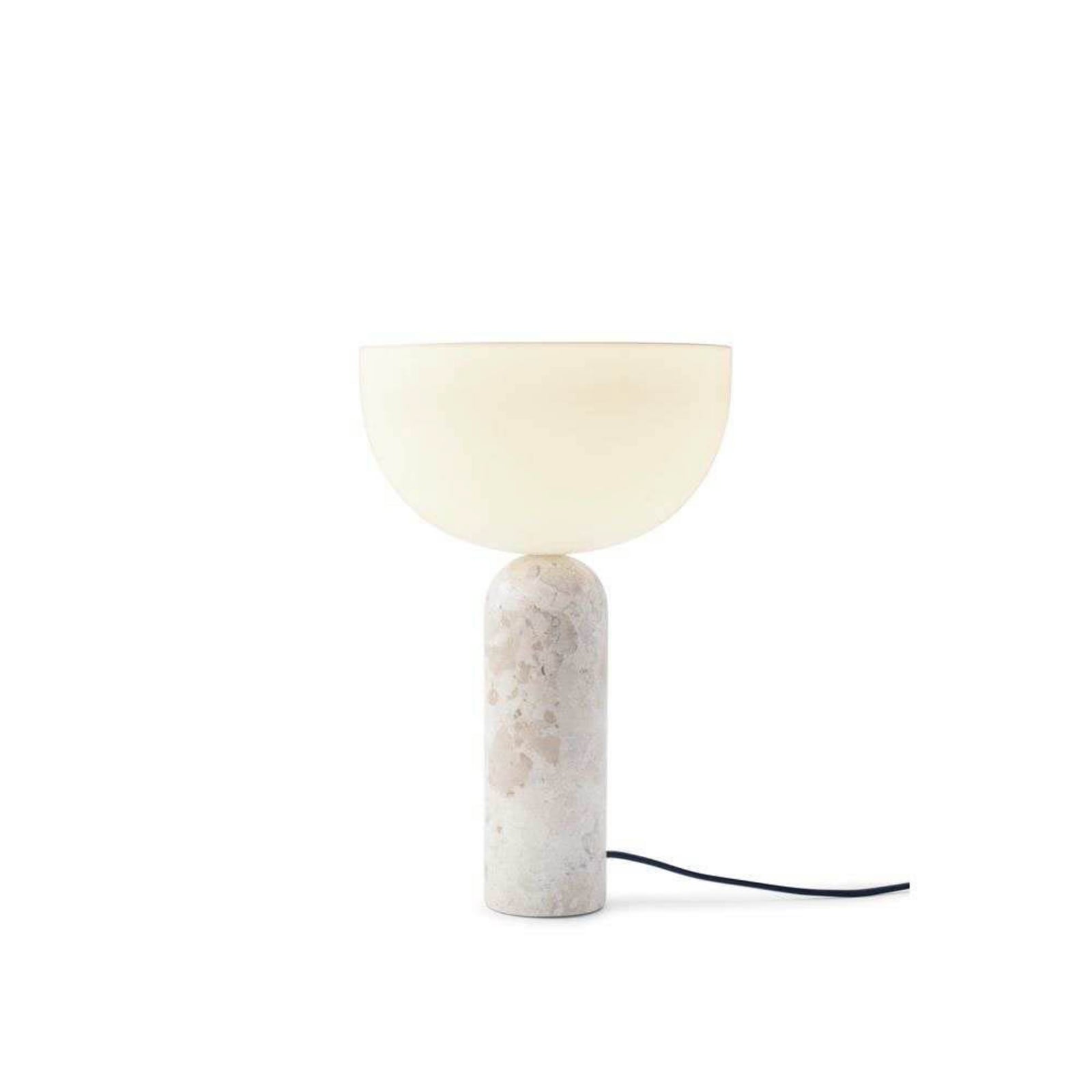 NEW WORKS bordslampa Kizu Large, beige, marmor, E27