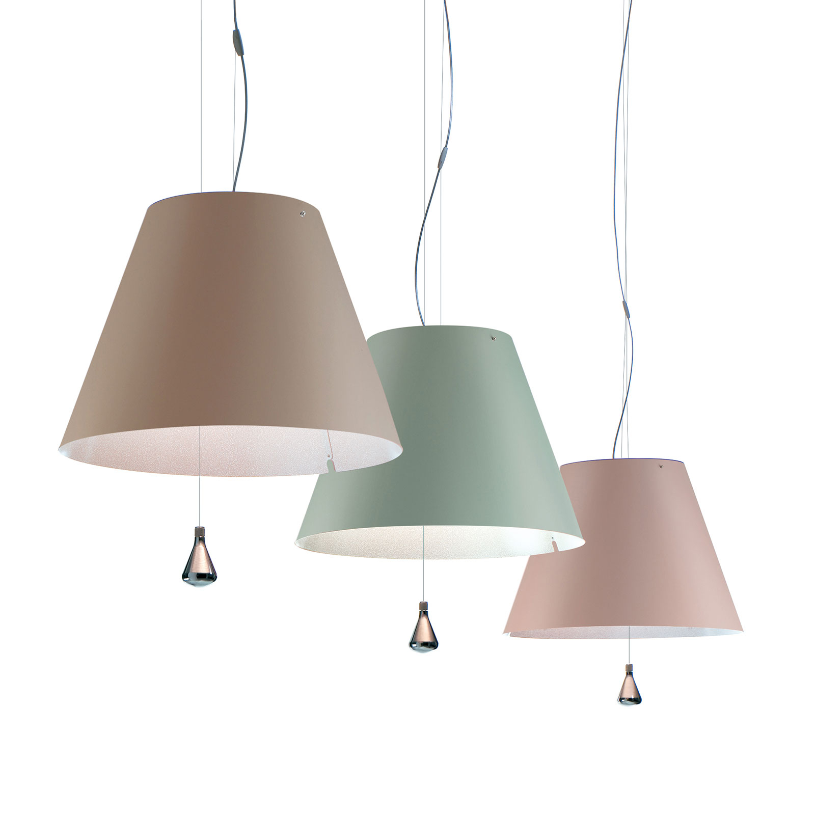 Luceplan Costanza hanglamp D13sas, poeder