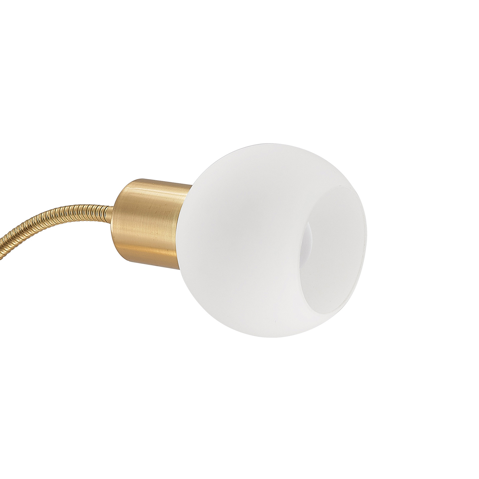 Lindby Lioma wall light with flexible arm, brass