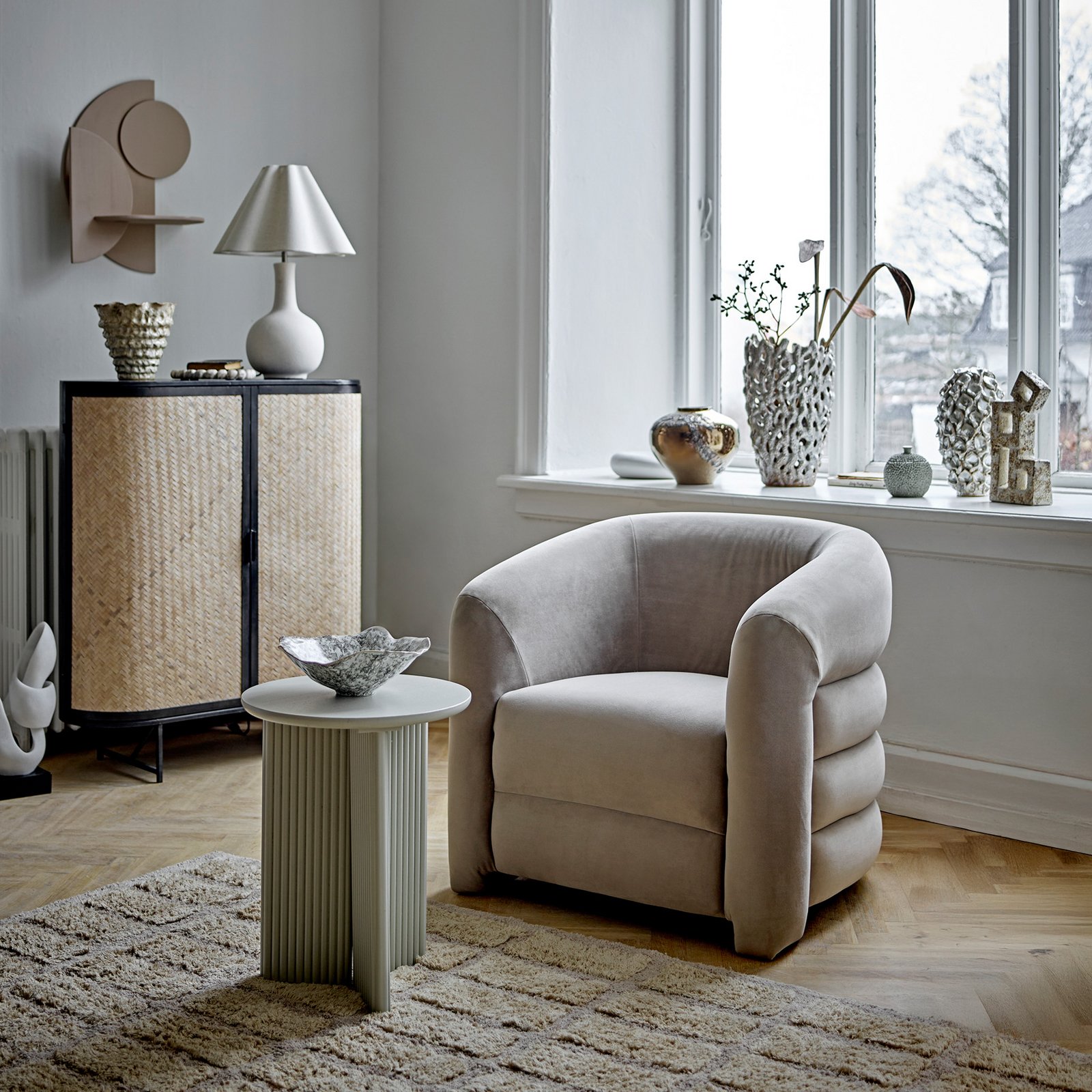 Edith Beistelltisch, Kiefernholz, weiß - BLOOMINGVILLE Edith Beistelltisch, Kiefernholz, weiß - BLOOMINGVILLE