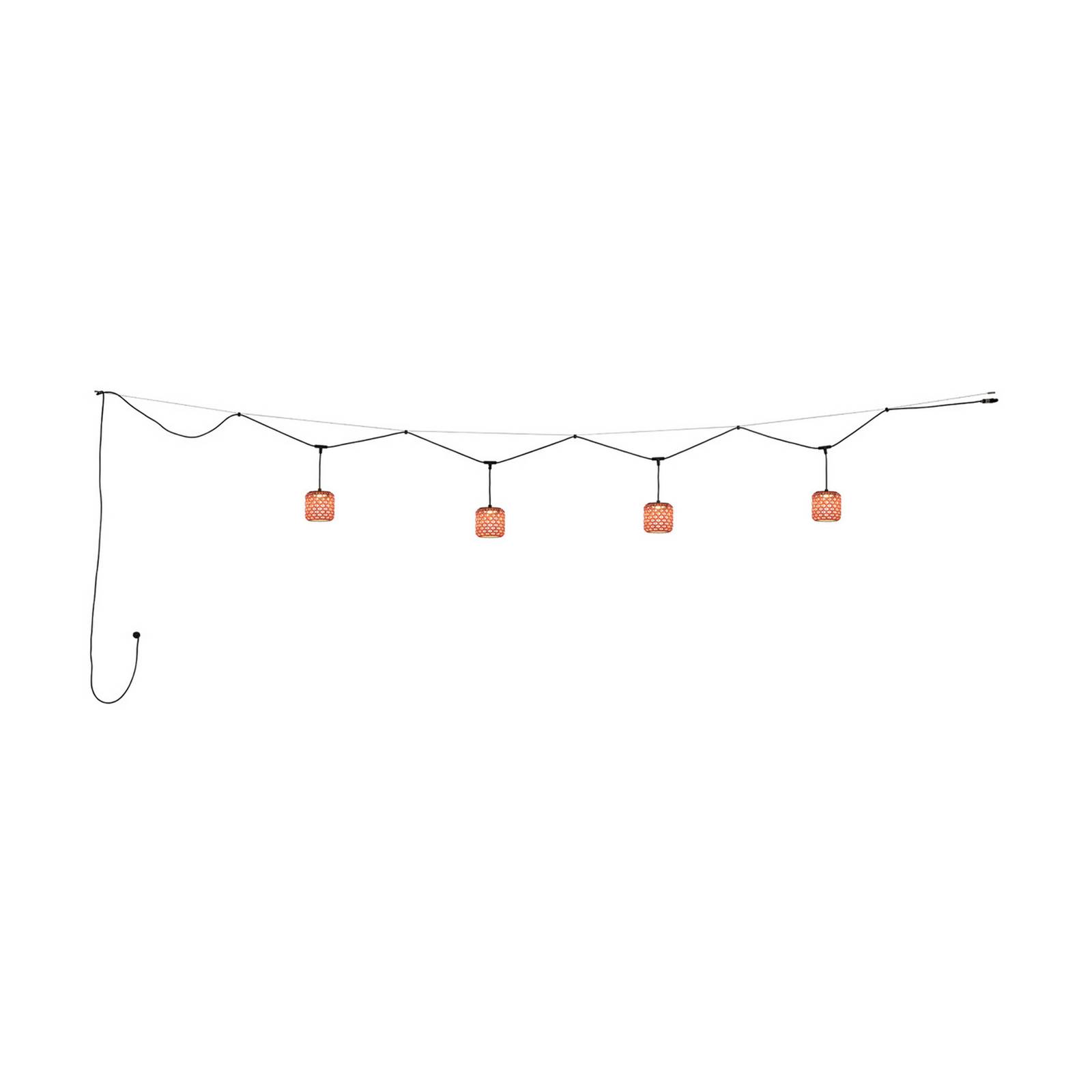 Bover Nans S/16/4L LED-Außen-Pendelleuchte, rot