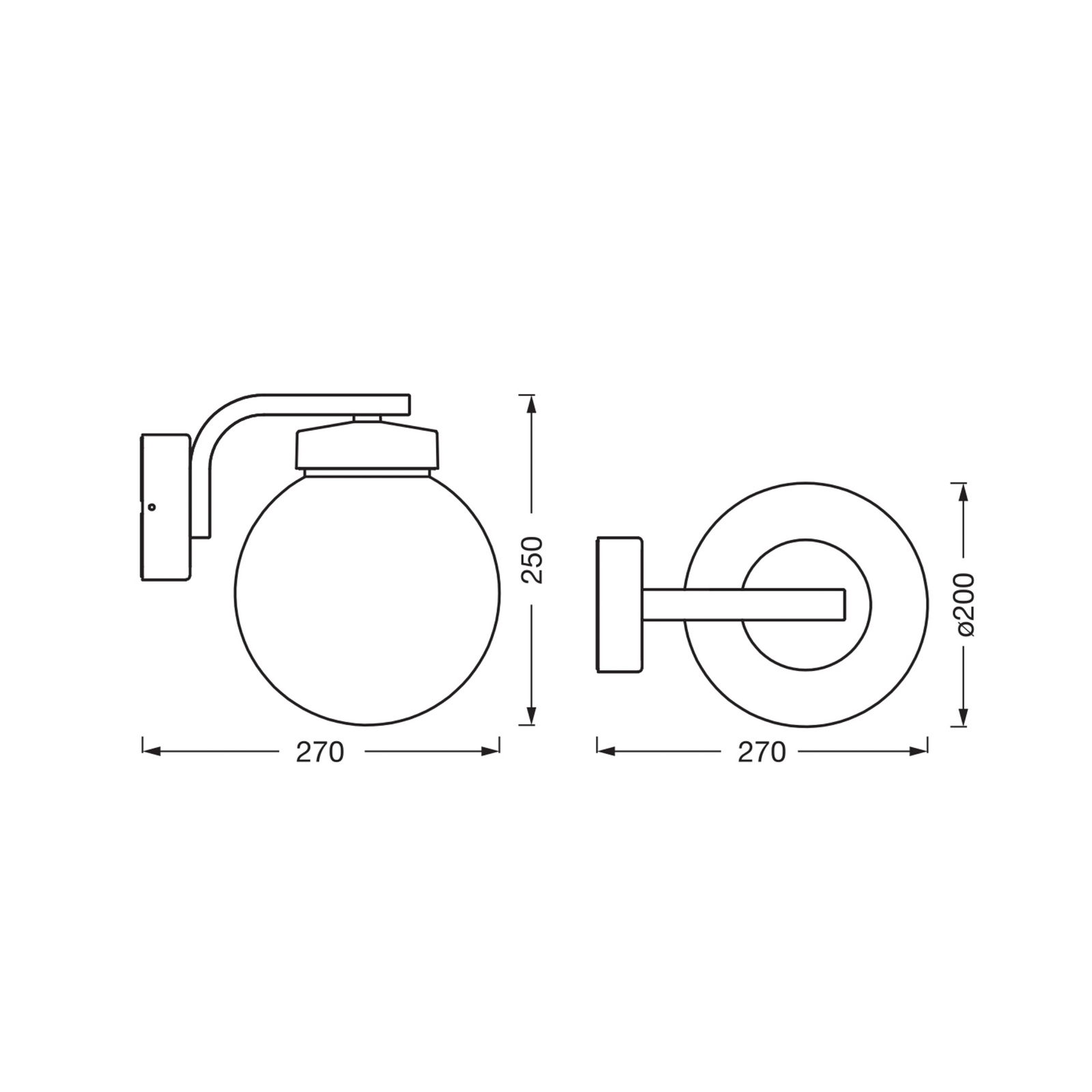 Candeeiro de parede exterior OSRAM ENDURA CLASSIC ERDA, cinza escuro, IP54 Candeeiro de parede exterior OSRAM ENDURA CLASSIC ERDA, cinza escuro, IP54
