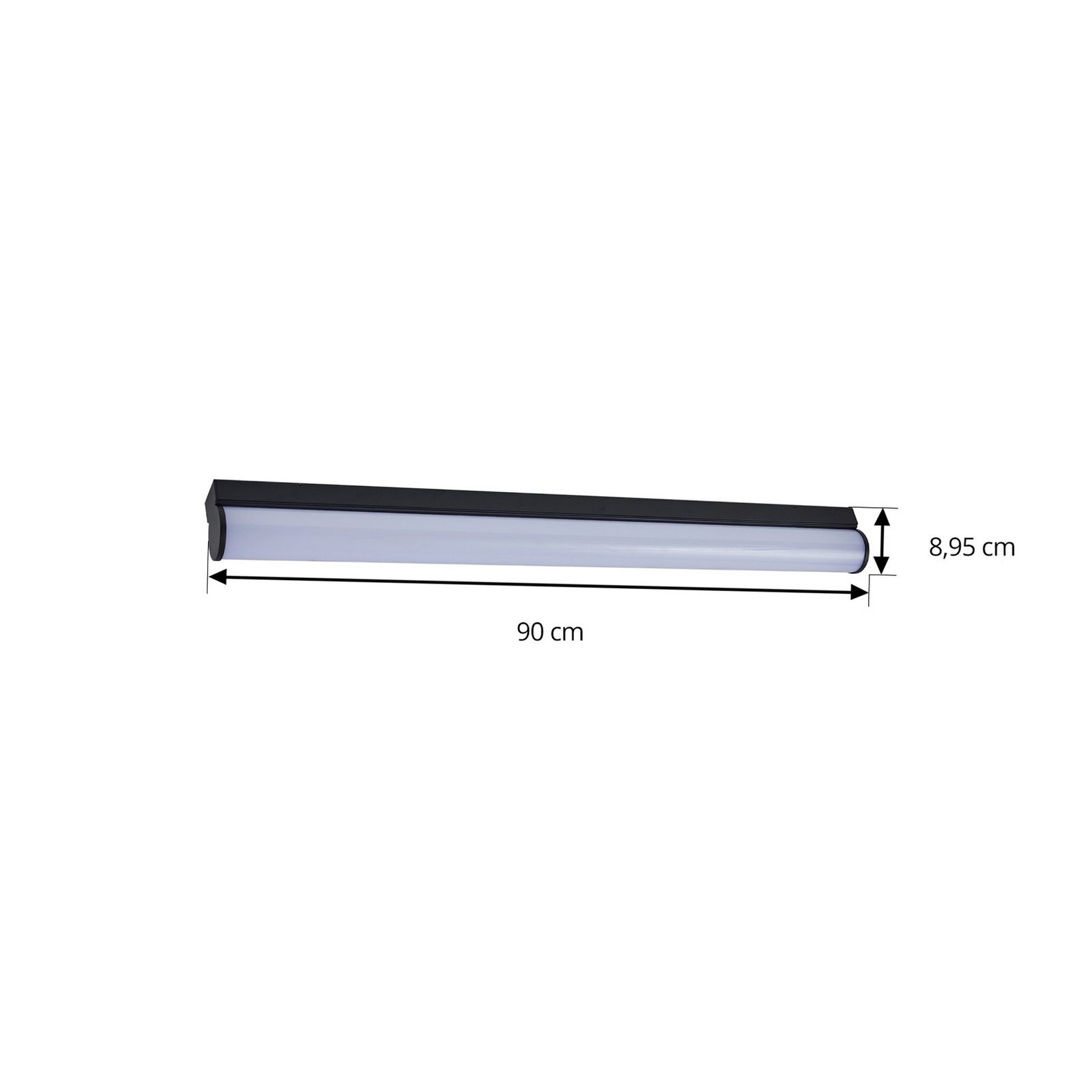 Vilmara LED Applique Murale IP44 Noir/Blanc - Lucande