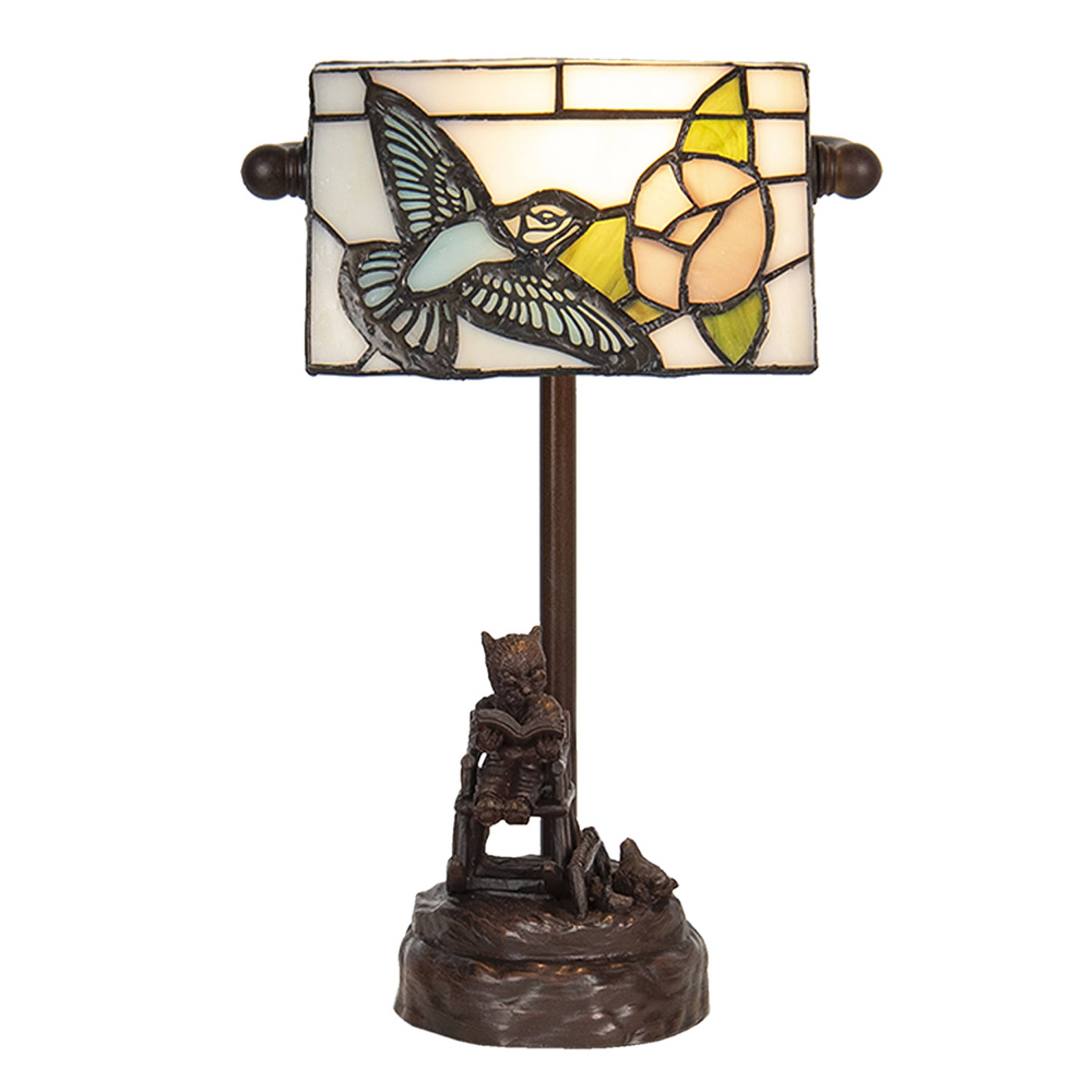 Lámpara de escritorio 5LL-6050 en look Tiffany