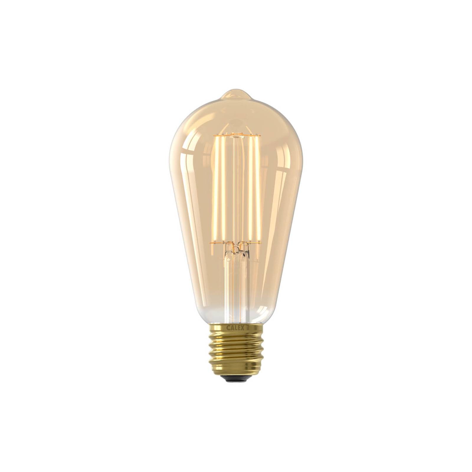 Calex E27 ST64 3,5W LED-Filament gold 821 dimmbar