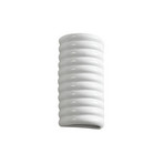 Riff LED-seinävalaisin, valkoinen, keraaminen, korkeus 25 cm – Lucande