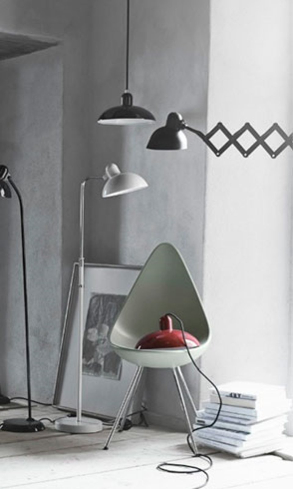 KAISER idell™ 6718-W Applique da Parete Allungabile Nero - Fritz Hansen