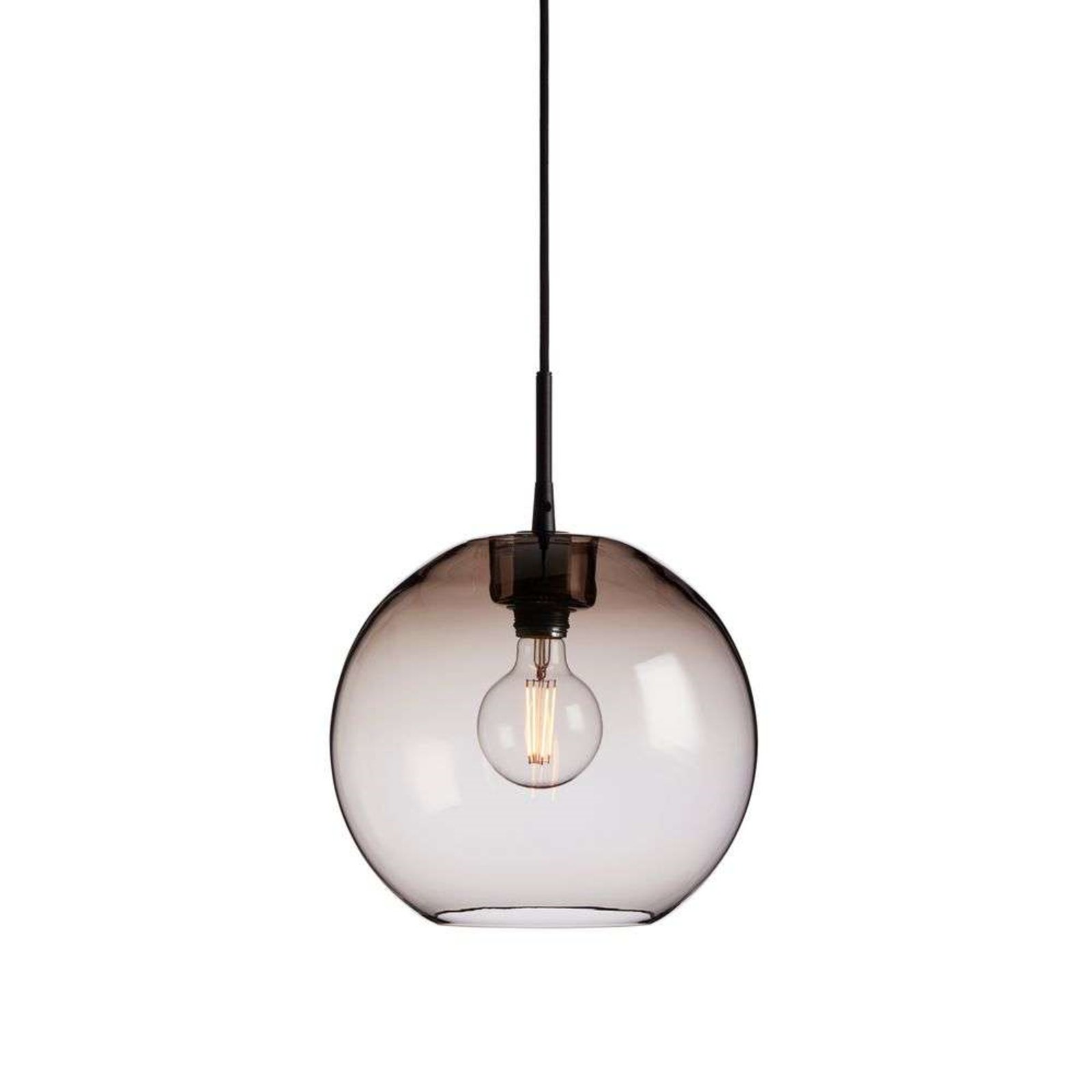 Gloria Lampada a Sospensione Ø320 Black/Smoked - Belid