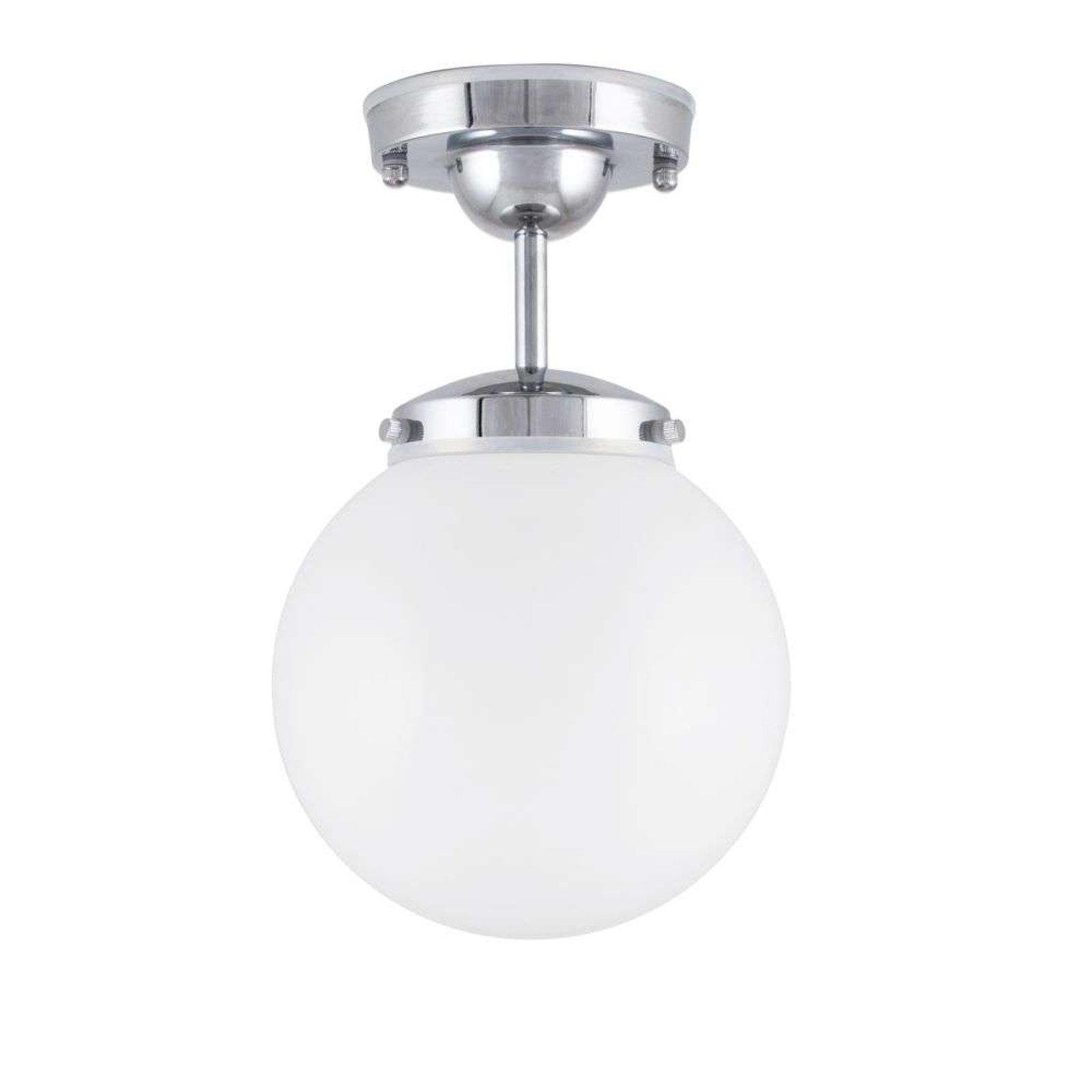 Alley Candeeiro de Tecto IP44 Chrome/White - Globen Lighting