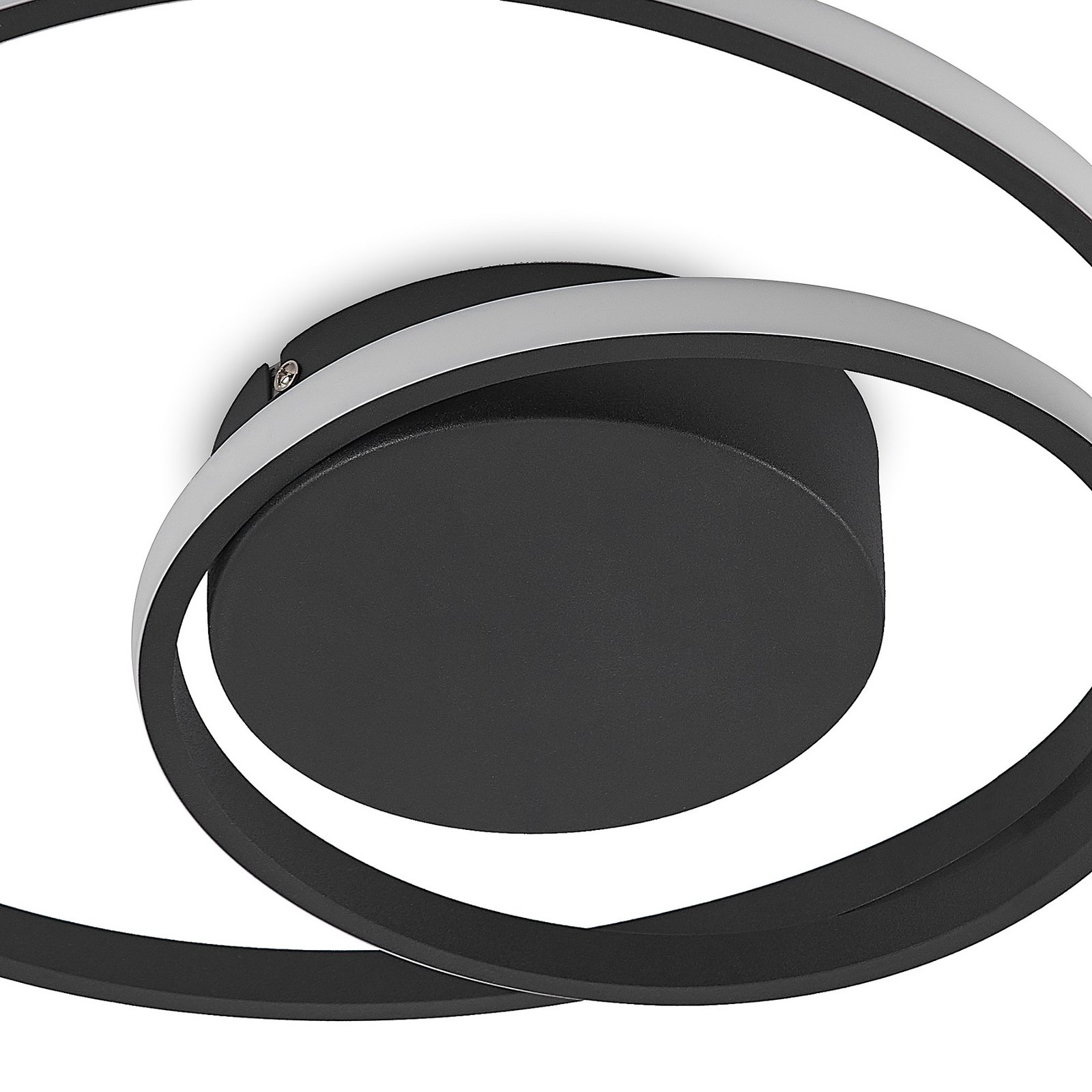 Emisua LED Candeeiro de Tecto CCT Dim. Black - Lindby