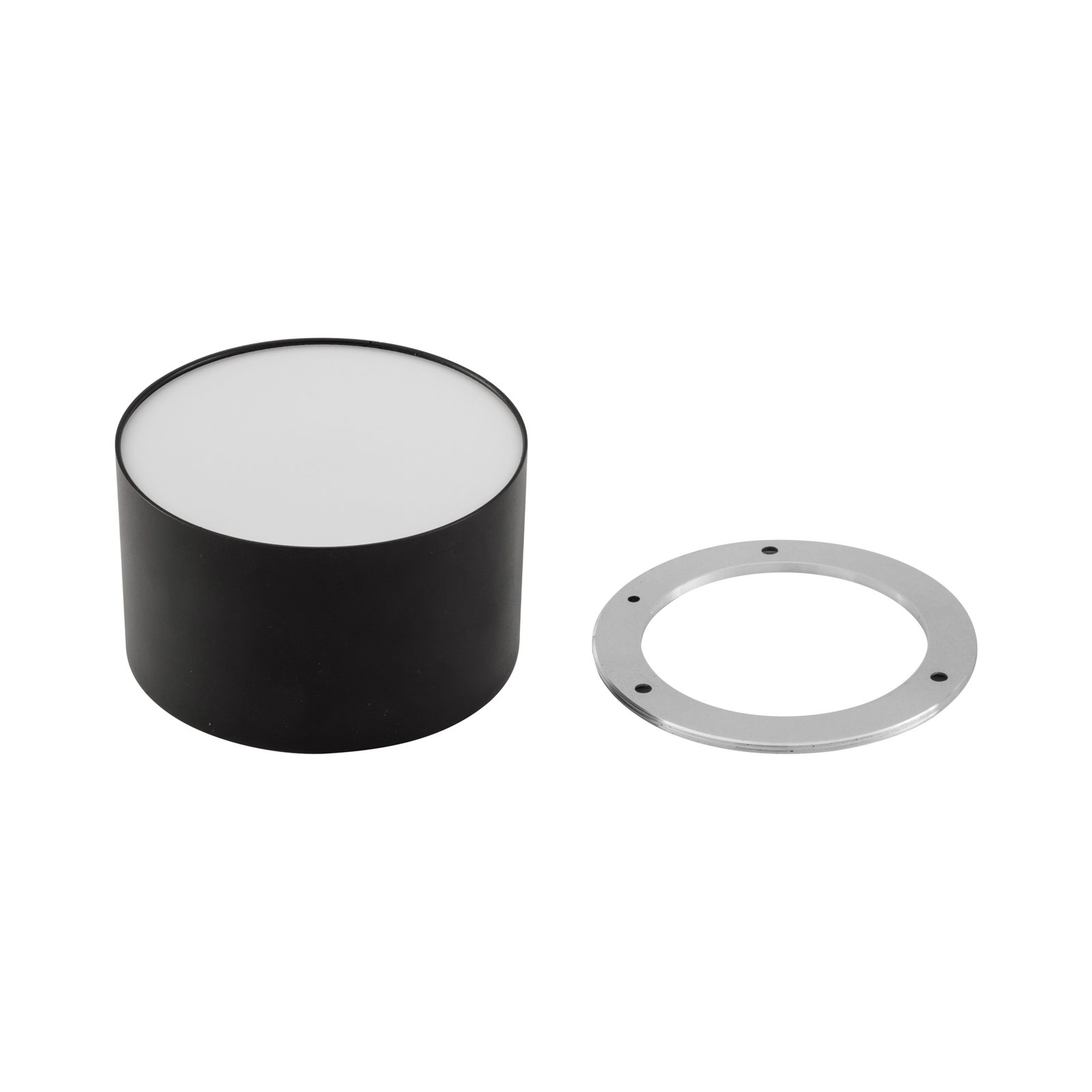 Lindby LED reflektor Nivoria, 11 x 6,5 cm, pieskovo čierny, hliník