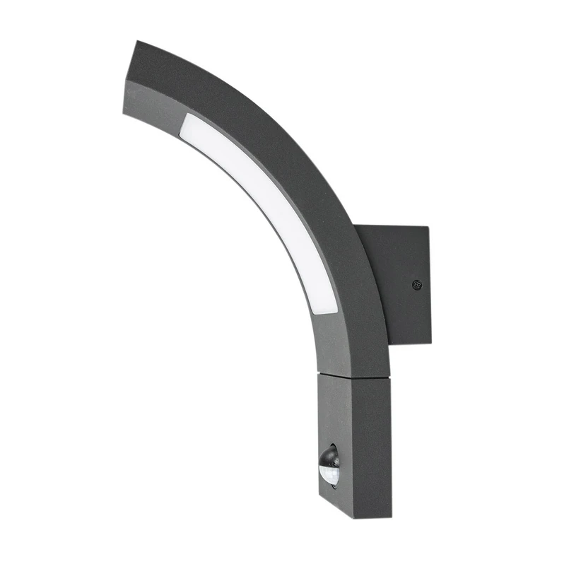Lucande – Juvia LED Außen Wandleuchte w/Sensor Graphite