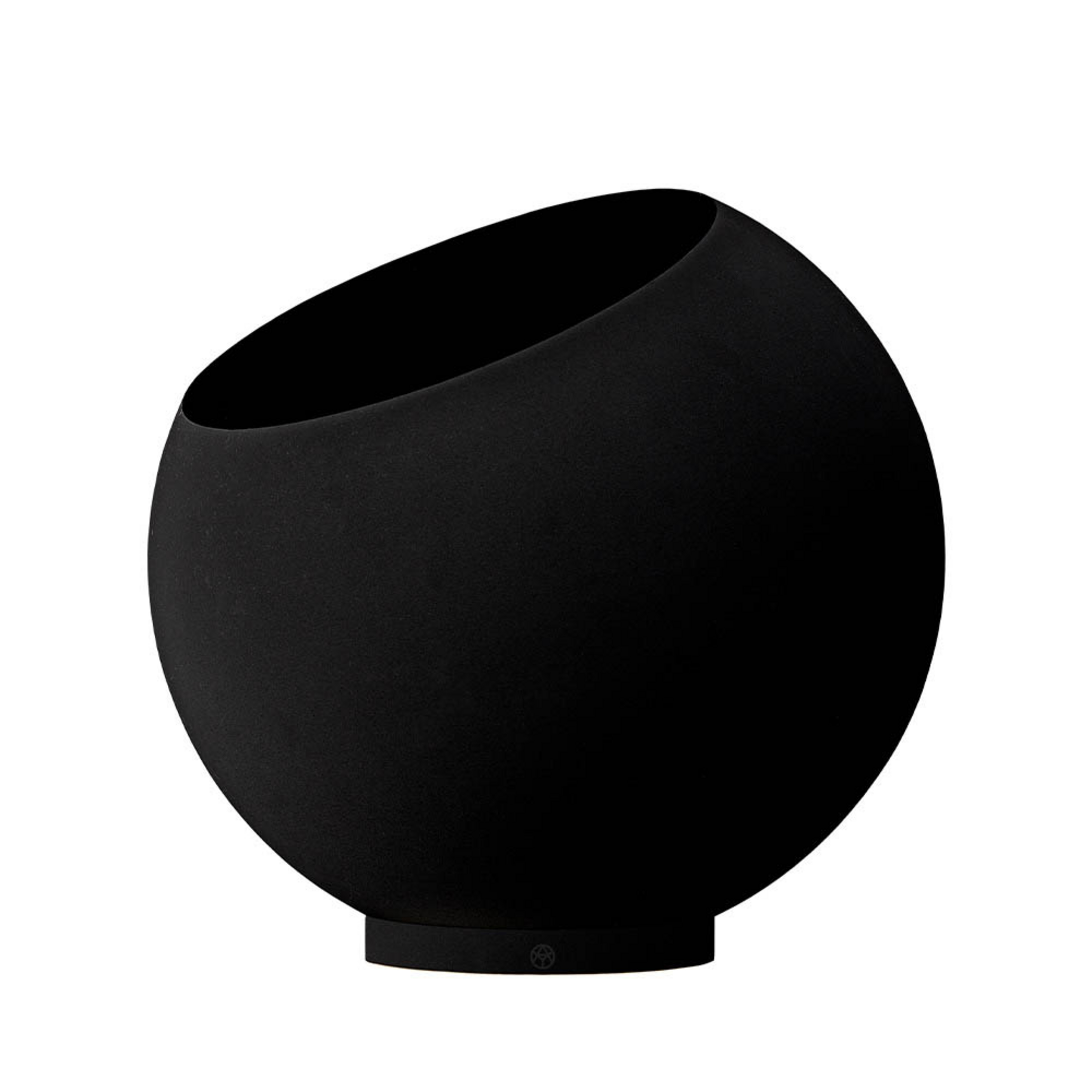 Globe Plant Pot Ø43xH37.4 Black - AYTM