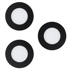 EGLO connect Fueva-Z lámpara empotrada 3 ud negro
