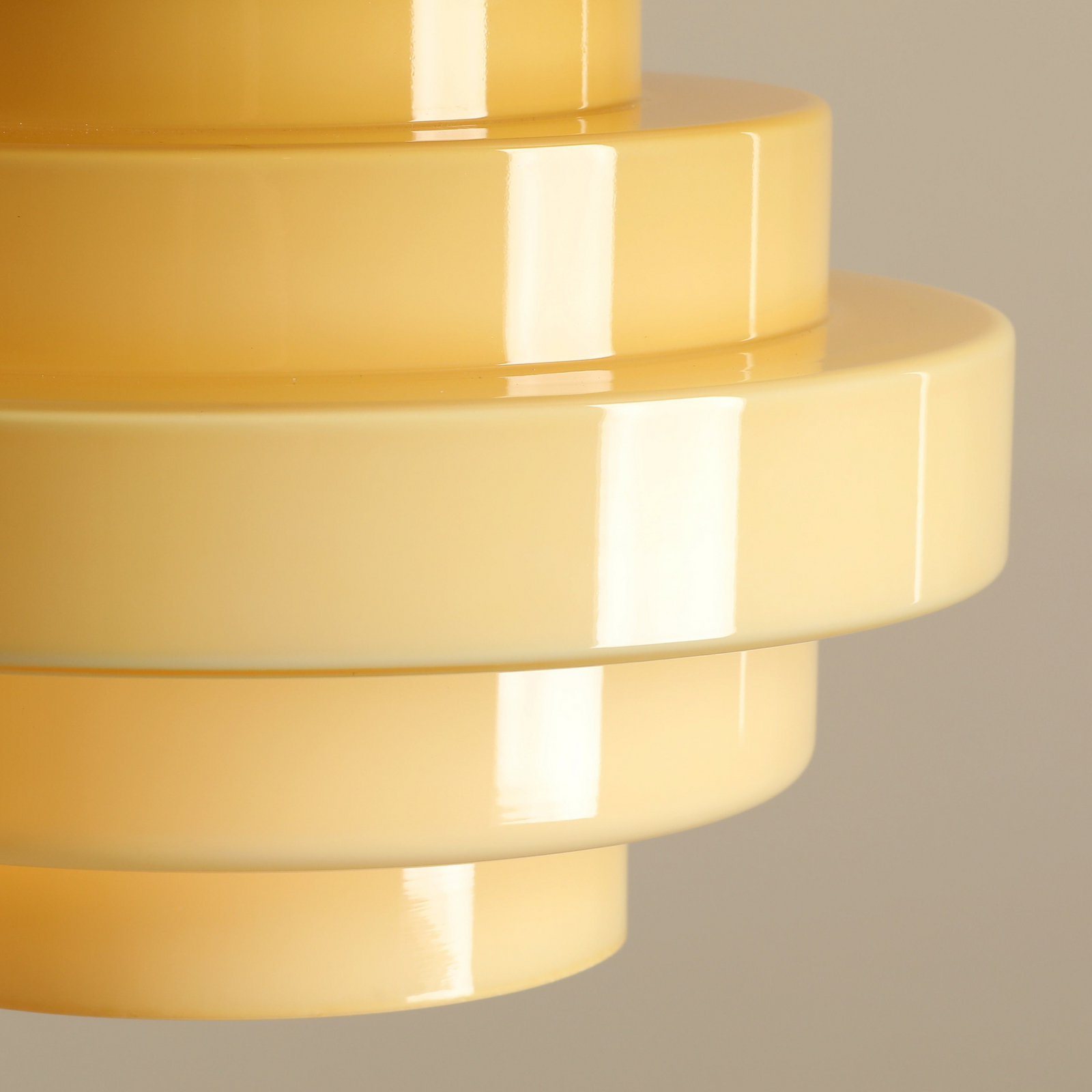 Suspension Filo, jaune, Ø 28 cm, verre - ALDEX