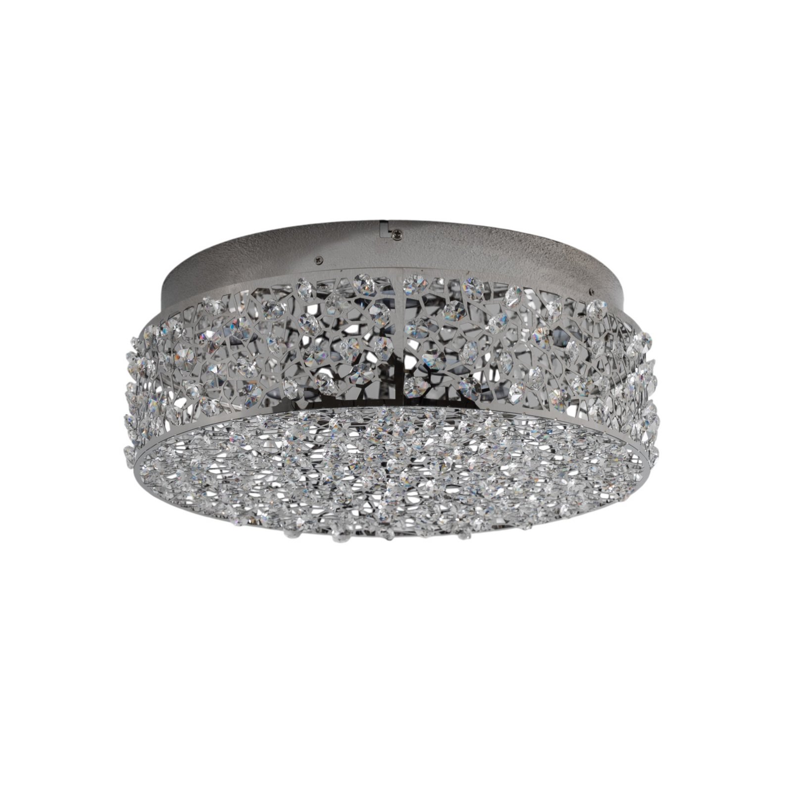 Strålende LED-taklampe Felias, rund form