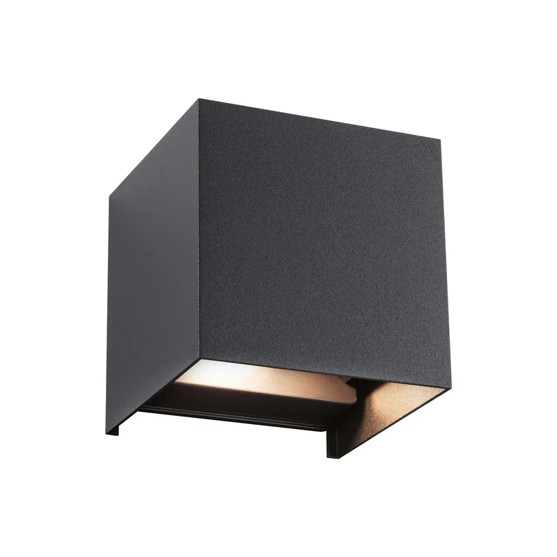 Paulmann – Cybo LED Draußen Wandleuchte Smart Home ZigBee IP44 square Anthracite/Aluminium