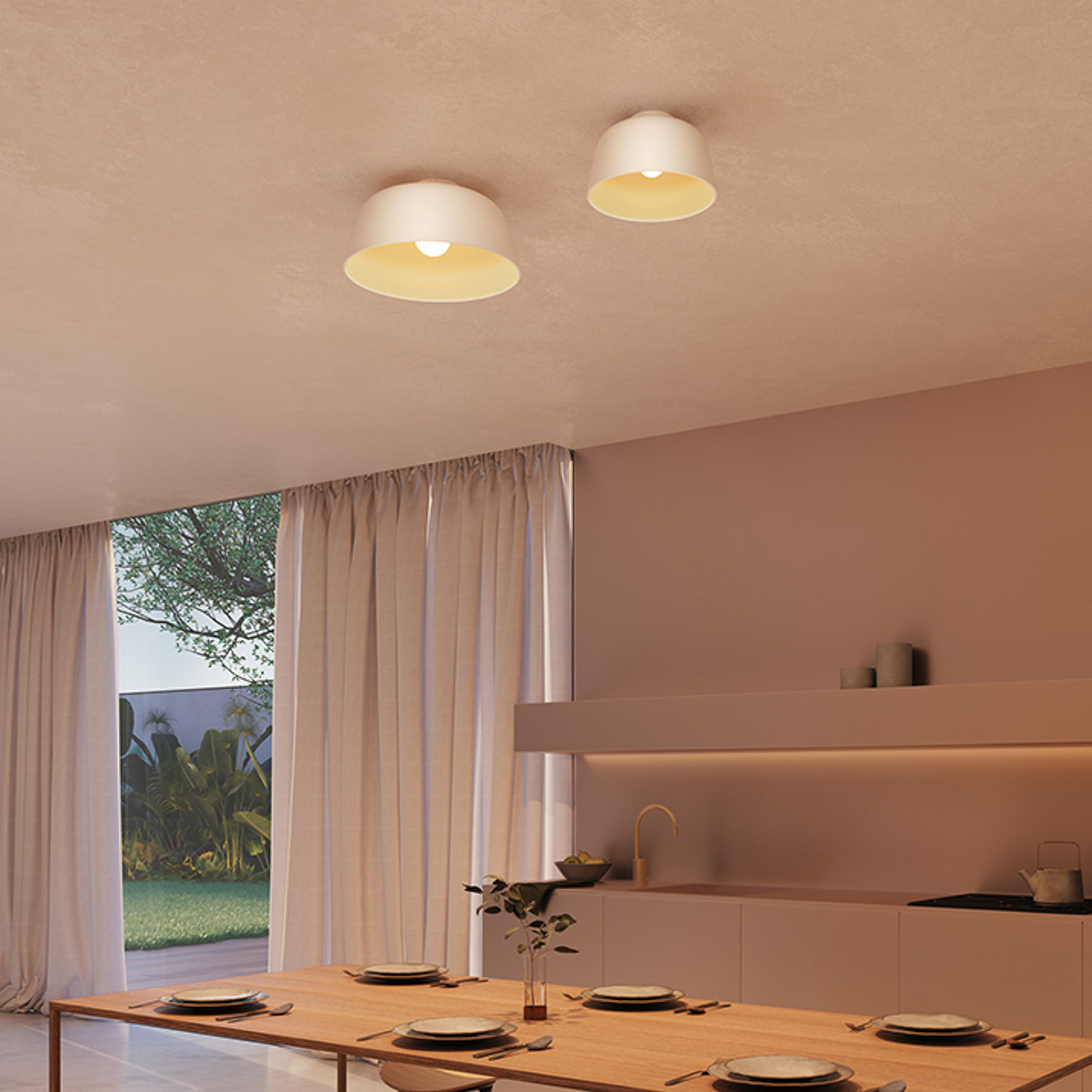 LEDS-C4 Plafonieră Miso Ø 433 cm alb