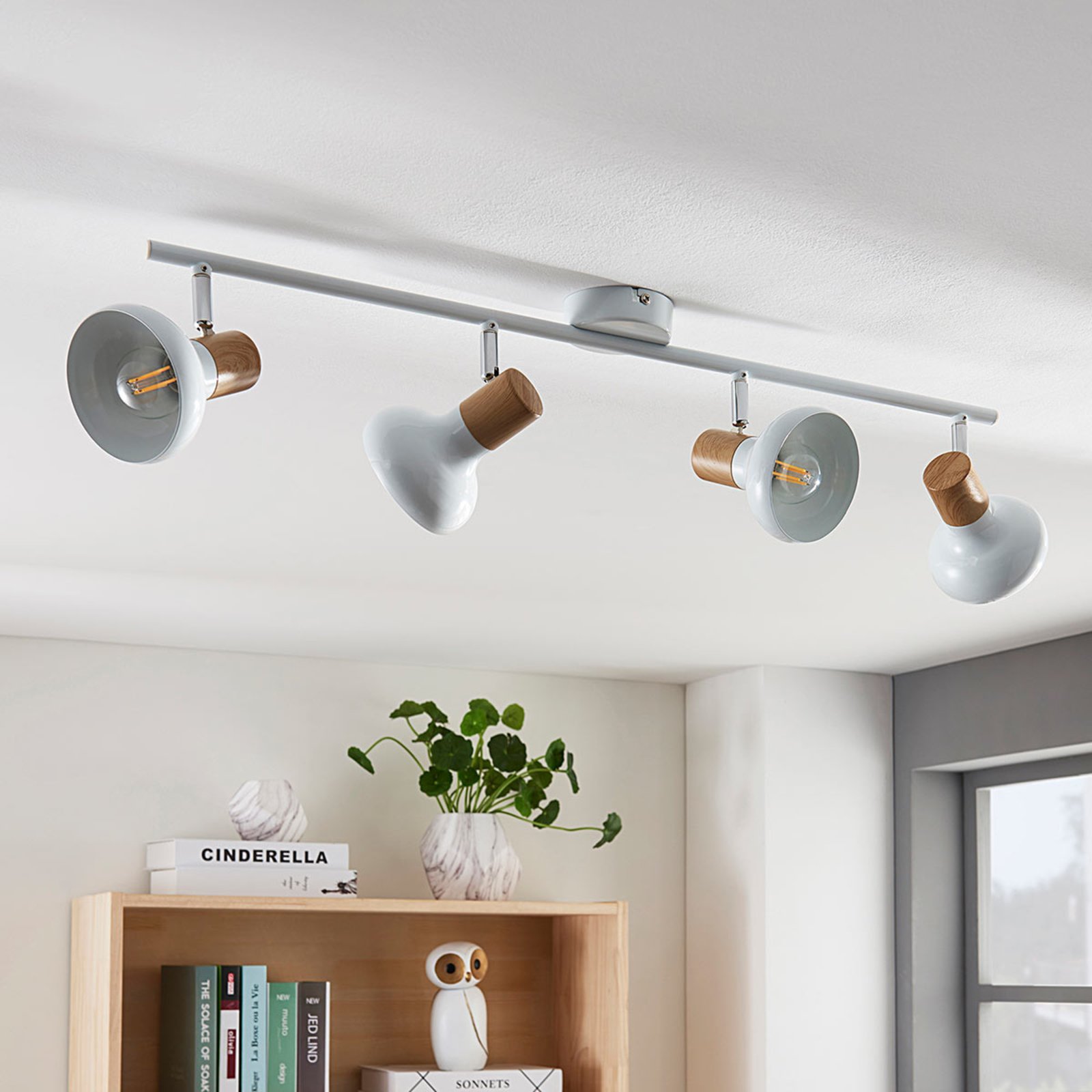 Fridolin 4 Deckenleuchte White - Lindby