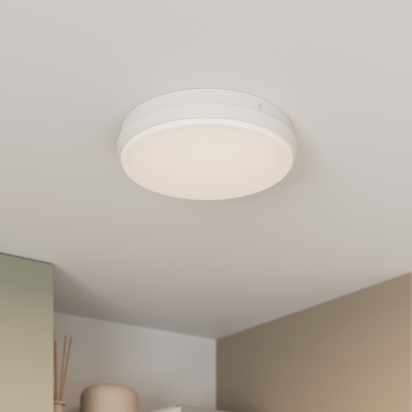 Arcchio Brady plafón LED, blanco, redondo, 25 cm