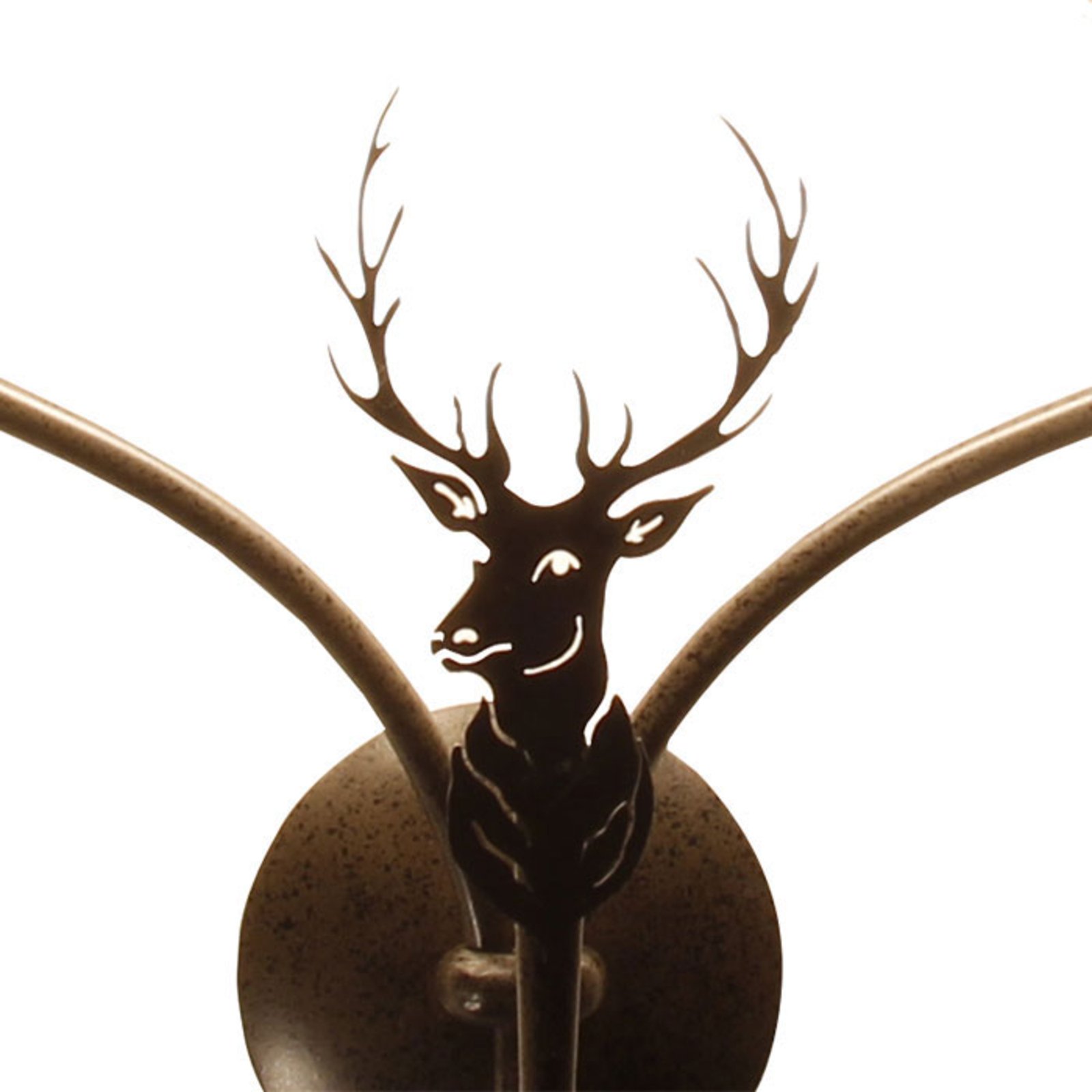 Menzel TH7362 2-bulb wall light, deer motif