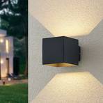 Lindby LED buitenwandlamp Esani, antraciet, aluminium