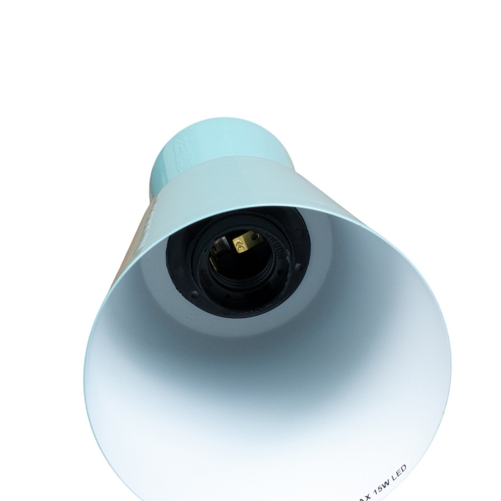 Konikkem-riippuvalaisin, turkoosi, metalli, Ø 14 cm, E27 Konikkem-riippuvalaisin, turkoosi, metalli, Ø 14 cm, E27