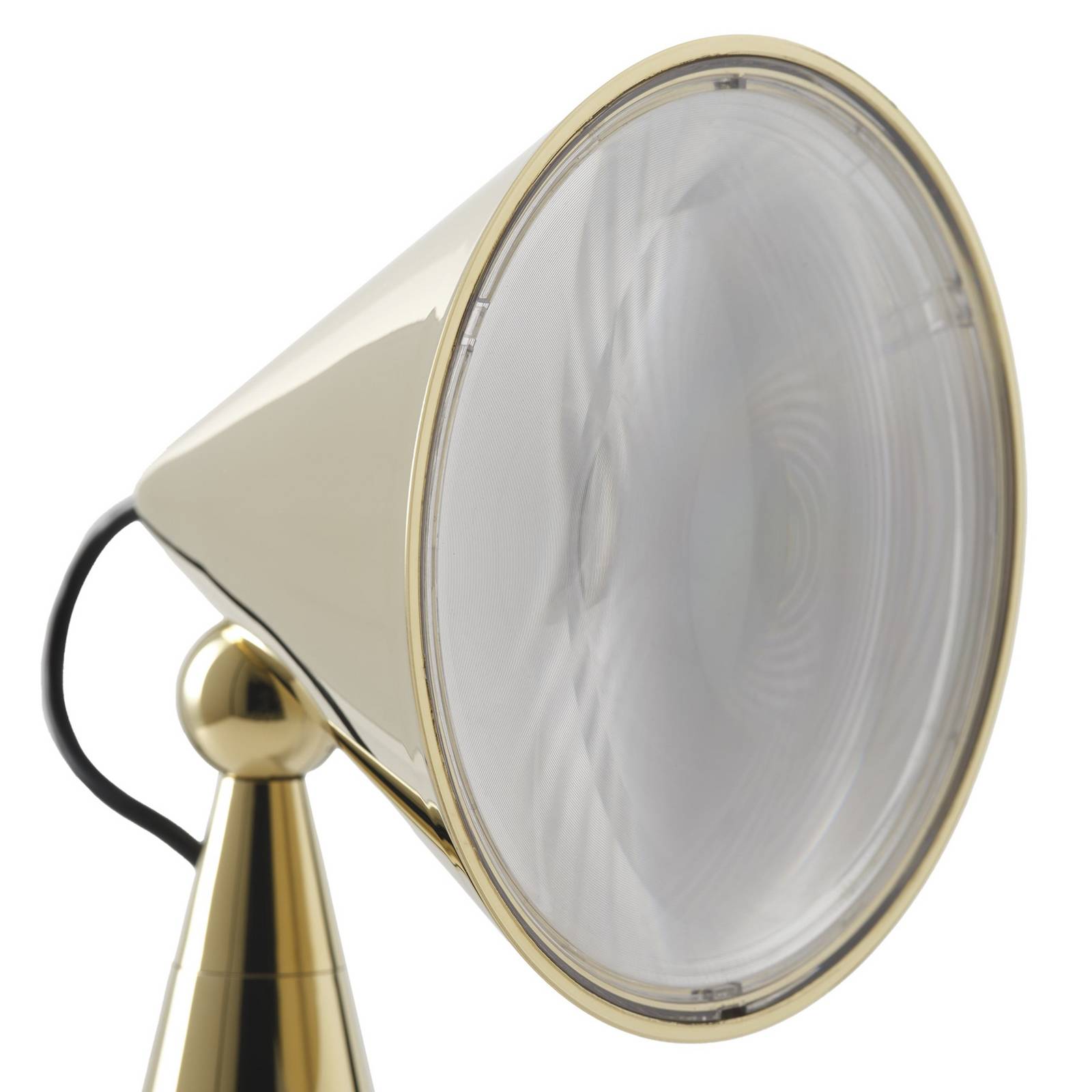 Tom Dixon lampa stołowa LED Pose, kolor złoty, wysokość 25 cm